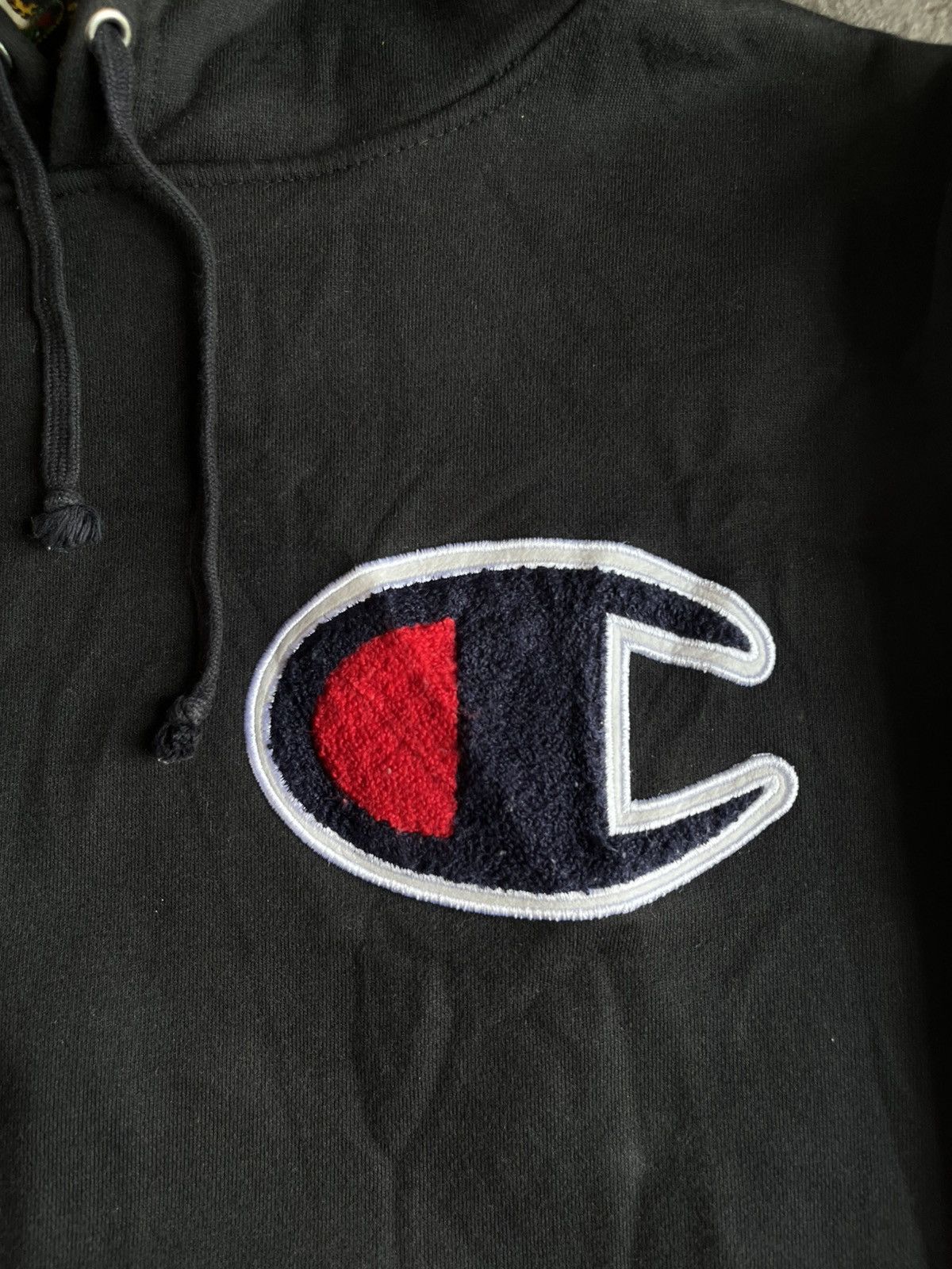 Champion × Supreme FW13 Supreme X Champion Big logo Paisley Pullover Hoodies Size US M / EU 48-50 / 2 - 3 Thumbnail