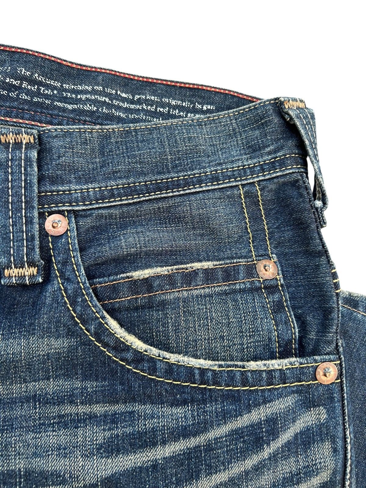 Kapital Flare Vintage Levis Hippies Style Distressed Denim Jeans Size US 34 / EU 50 - 10 Thumbnail