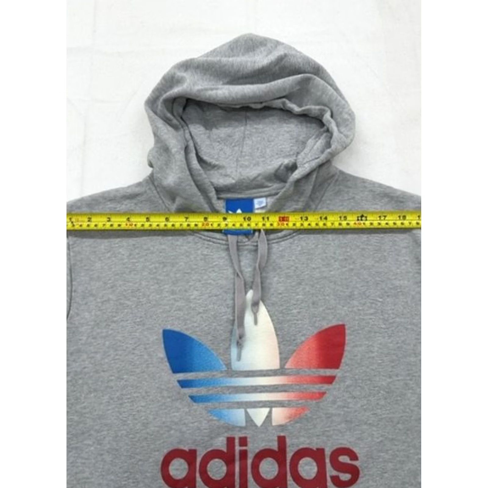 Adidas Adidas Hoodie XL Grey Essentials Big Logo Men's French Terry Size US XL / EU 56 / 4 - 5 Thumbnail