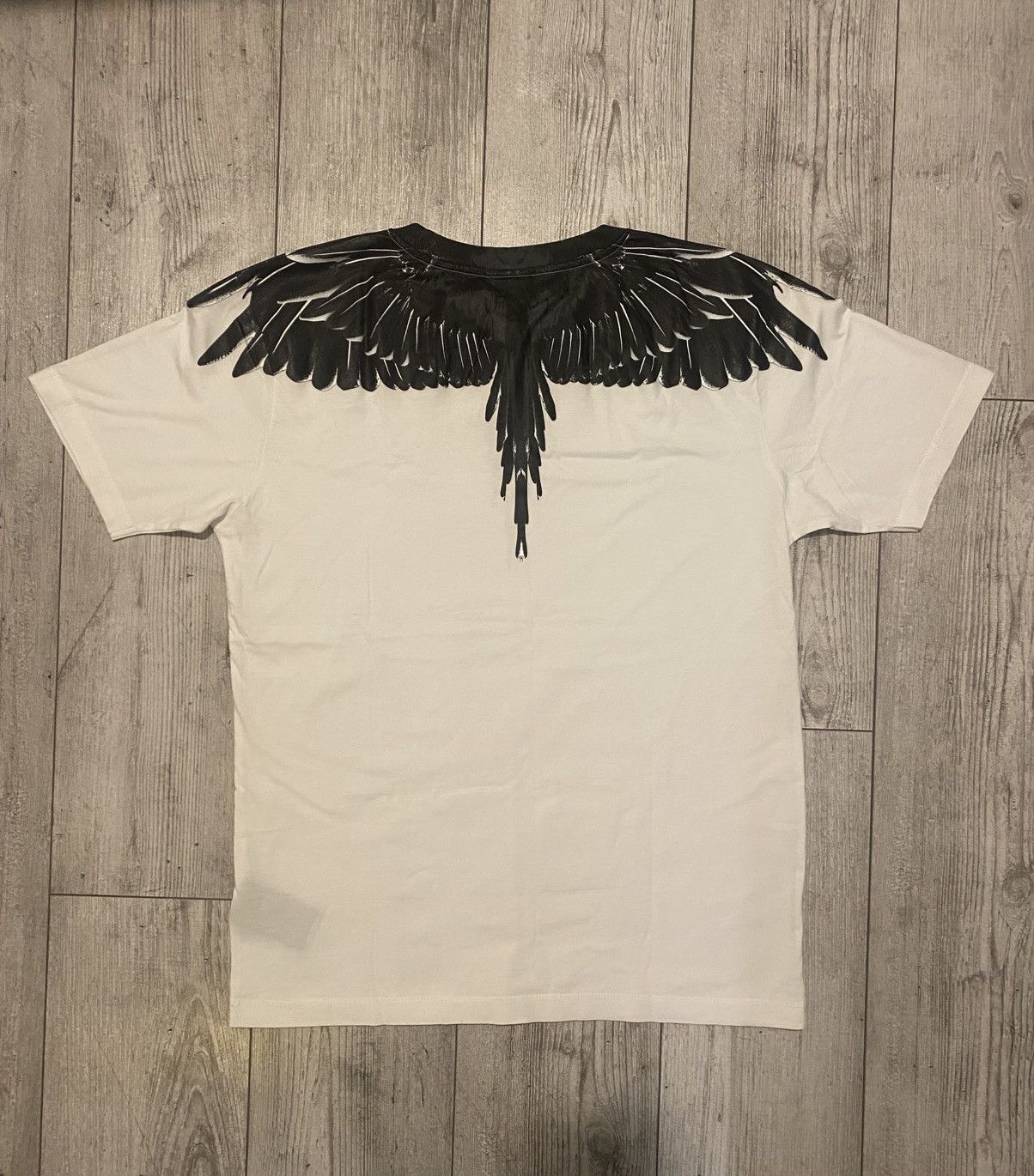 Marcelo Burlon Marcelo Burlon Wings Print T-Shirt White/Black Size US L / EU 52-54 / 3 - 2 Thumbnail