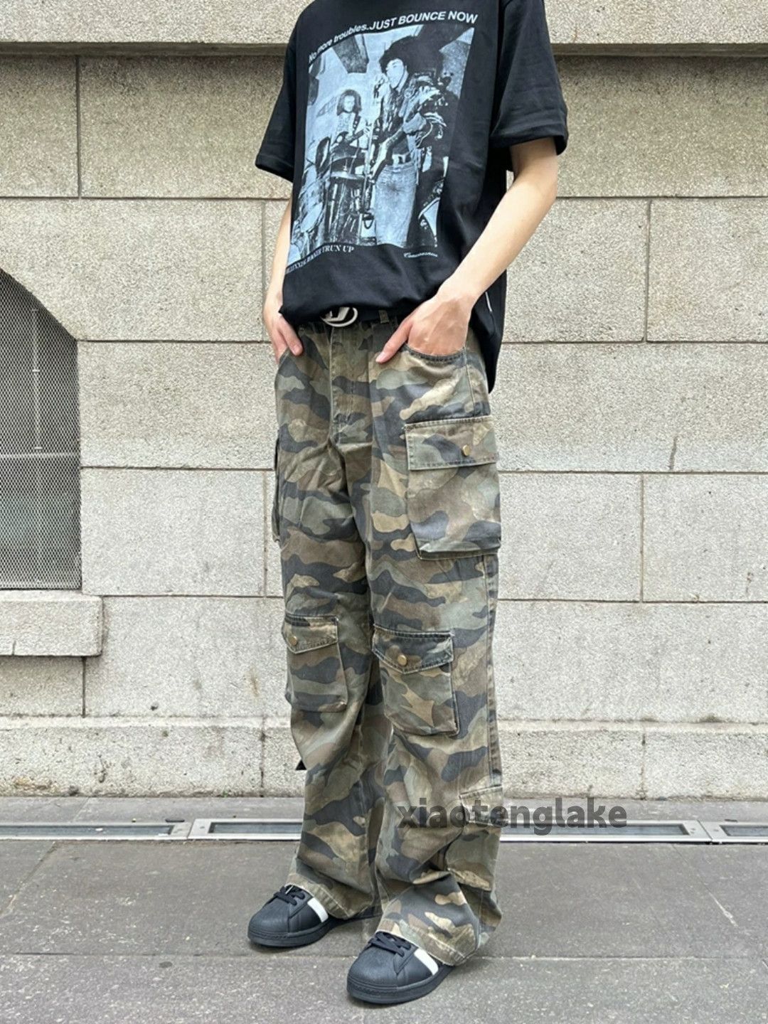 Designer × Japanese Brand × Vintage utility military loose outdoor work carpenter cargo pants Size US 32 / EU 48 - 1 Thumbnail
