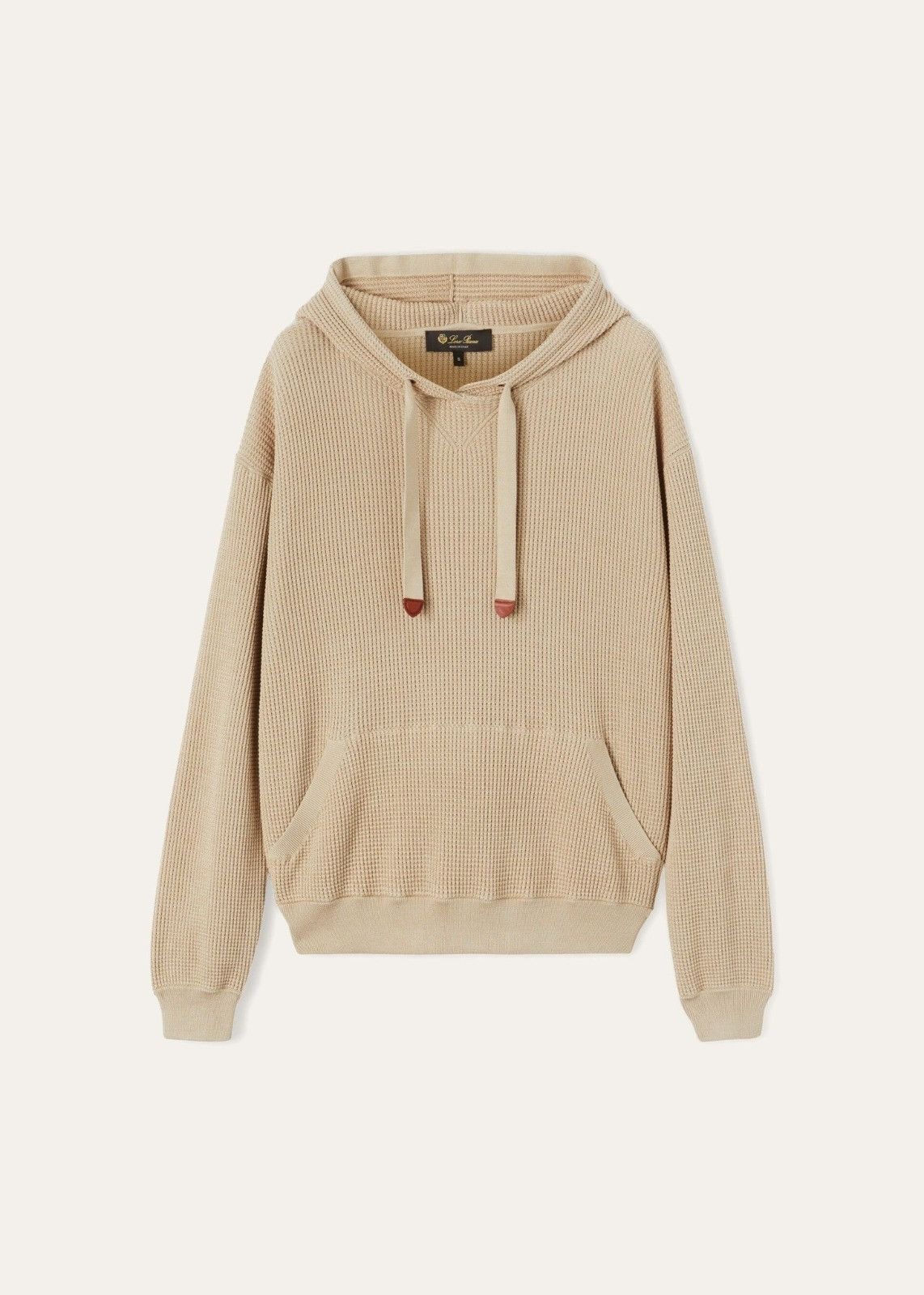 Loro Piana o1srvl11e0824 Puno Cotton Silk Hoddie in Beige Size L / US 10 / IT 46 - 1 Thumbnail