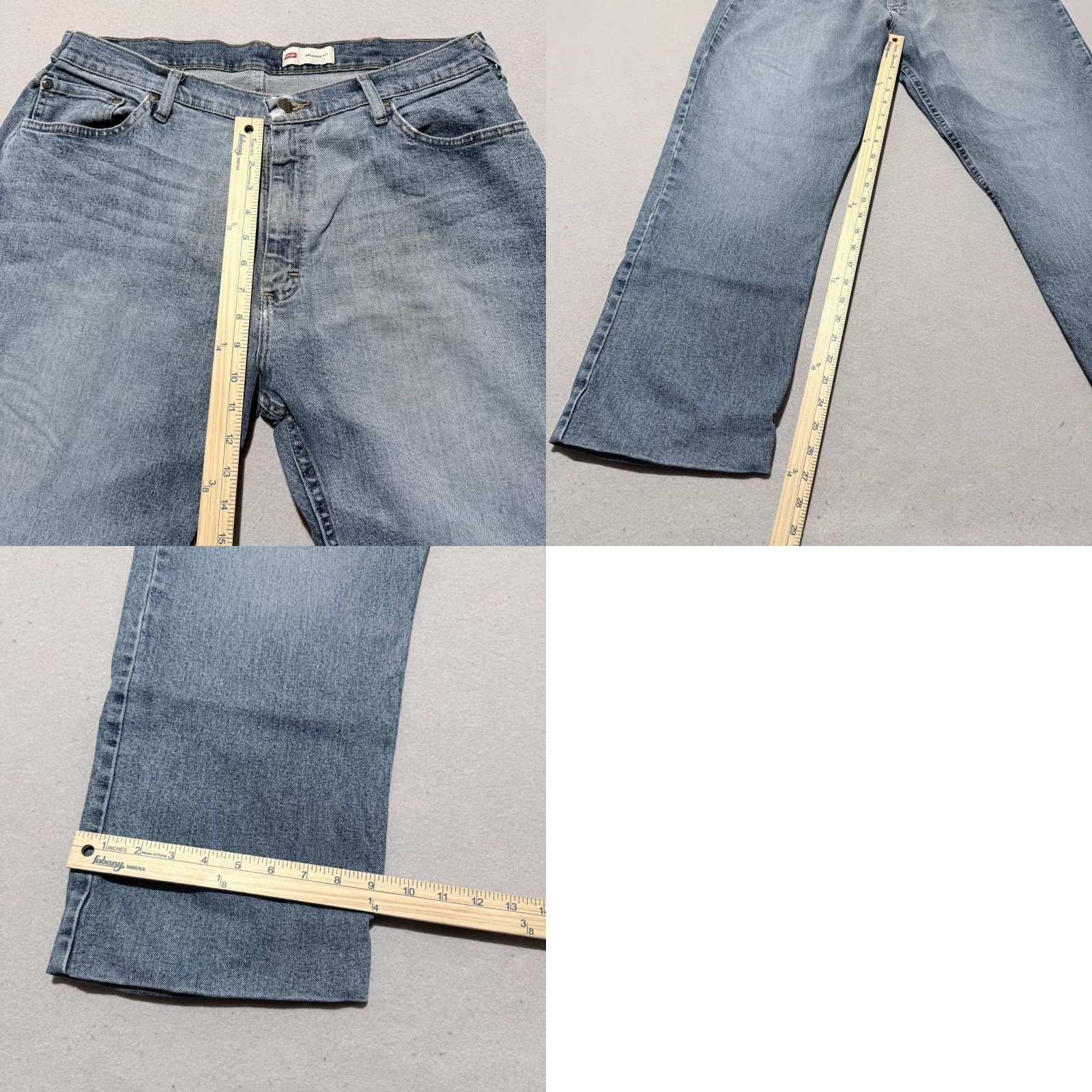 Wrangler Wrangler Jeans Denim Blue Mid Rise Relaxed Fit Straight - 36x27 Size US 36 / EU 52 - 9 Thumbnail