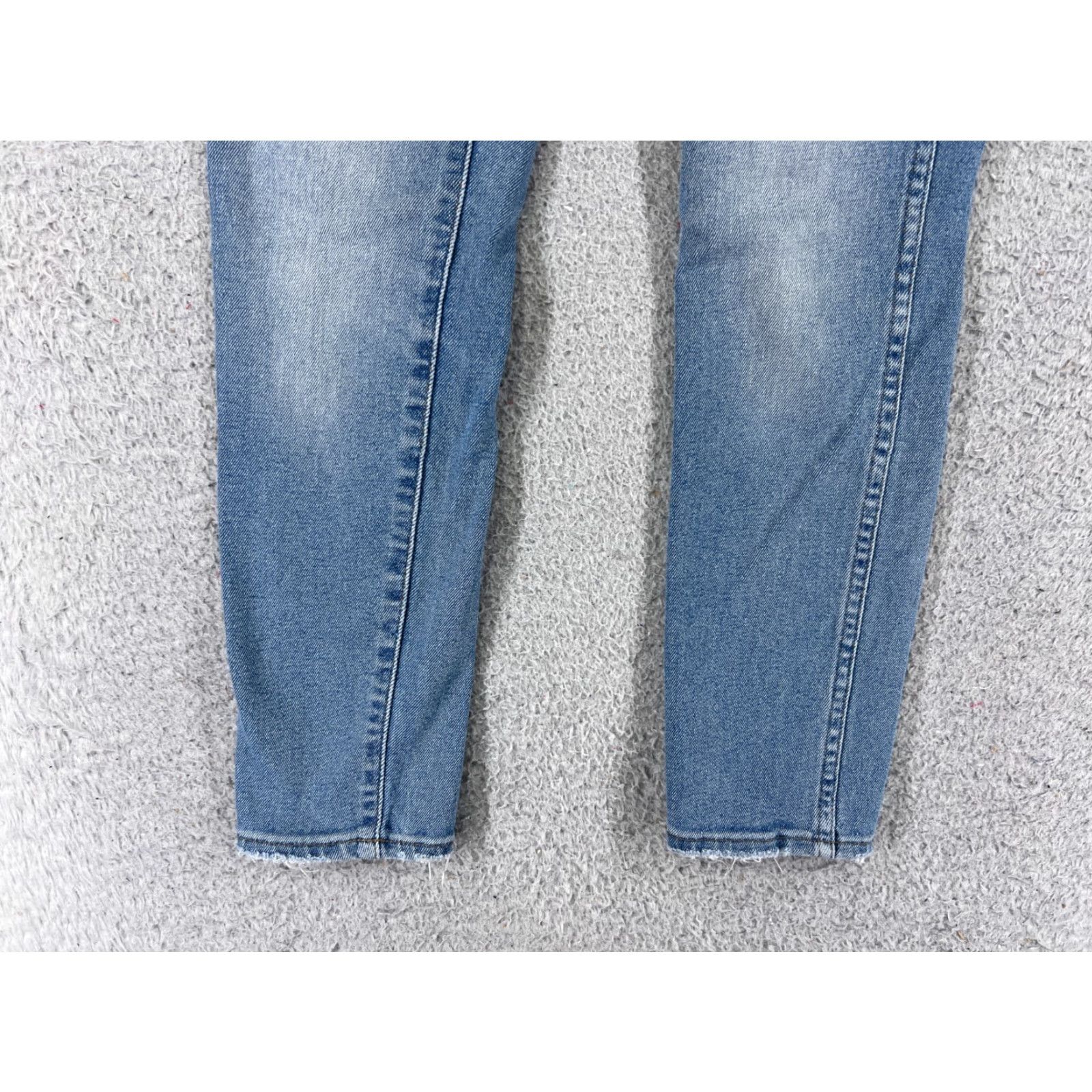 Madewell Madewell Jeans Womens 24 Blue Denim 10" High Rise Skinny Crop Cotton 24x25 Jeans Size 42" / US 20 - 2 Thumbnail