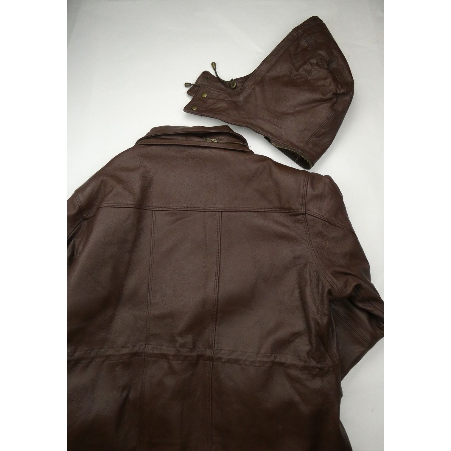 Orvis NEW Orvis 100% leather barn coat, size: 22/24 Size 3XL / US 20-22 - 5 Thumbnail