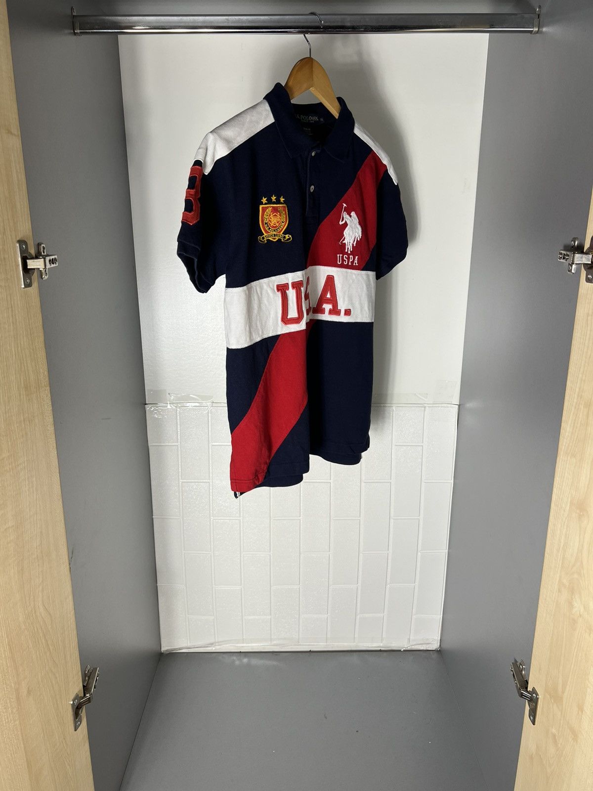 Polo Ralph Lauren VINTAGE U.S POLO ASSN USA FLAG DESIGNER CASUAL RETRO Y2K 90s Size US M / EU 48-50 / 2 - 8 Thumbnail