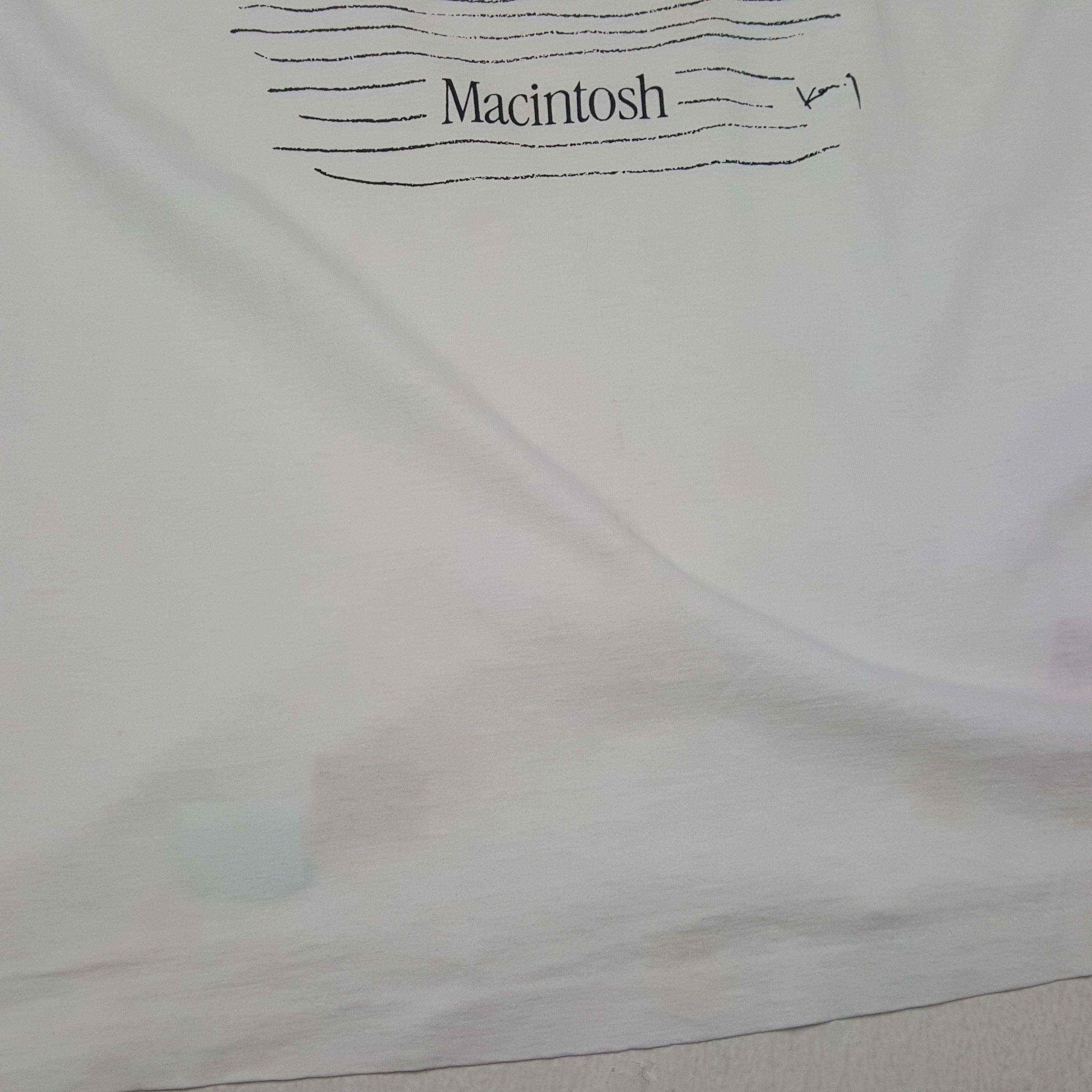 Apple × Mackintosh × Vintage Vintage APPLE MANCINTOSH IT Company Promo T-Shirts Size US M / EU 48-50 / 2 - 6 Thumbnail