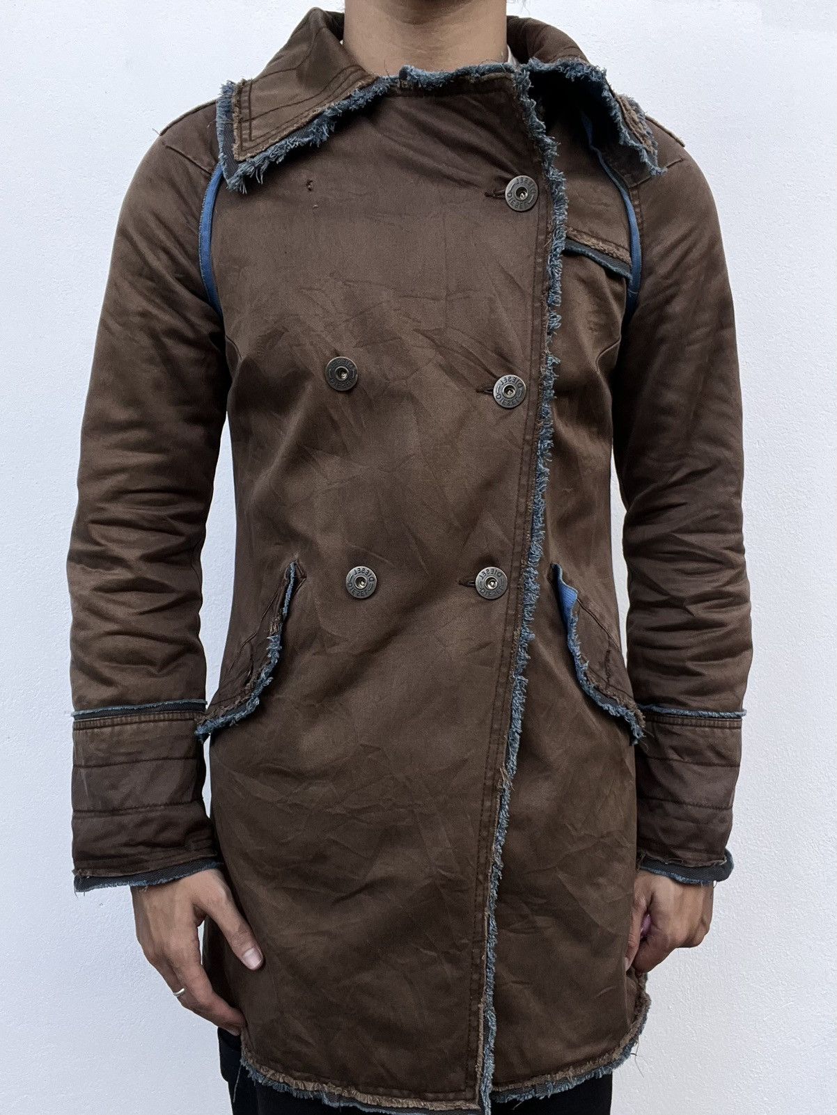 Diesel 2000s Diesel Avant-Garde Distressed Parkas Size US L / EU 52-54 / 3 - 2 Thumbnail