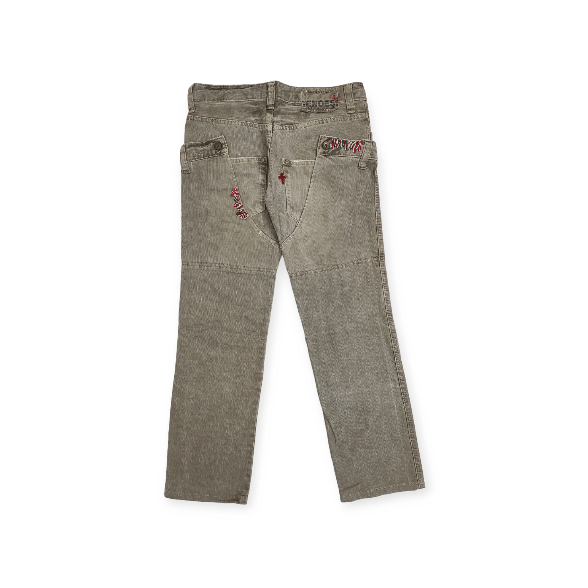 Japanese Brand Fw2000 Rare GENOESE Flip Pocket extraordinary Jeans Size 29" - 2 Thumbnail
