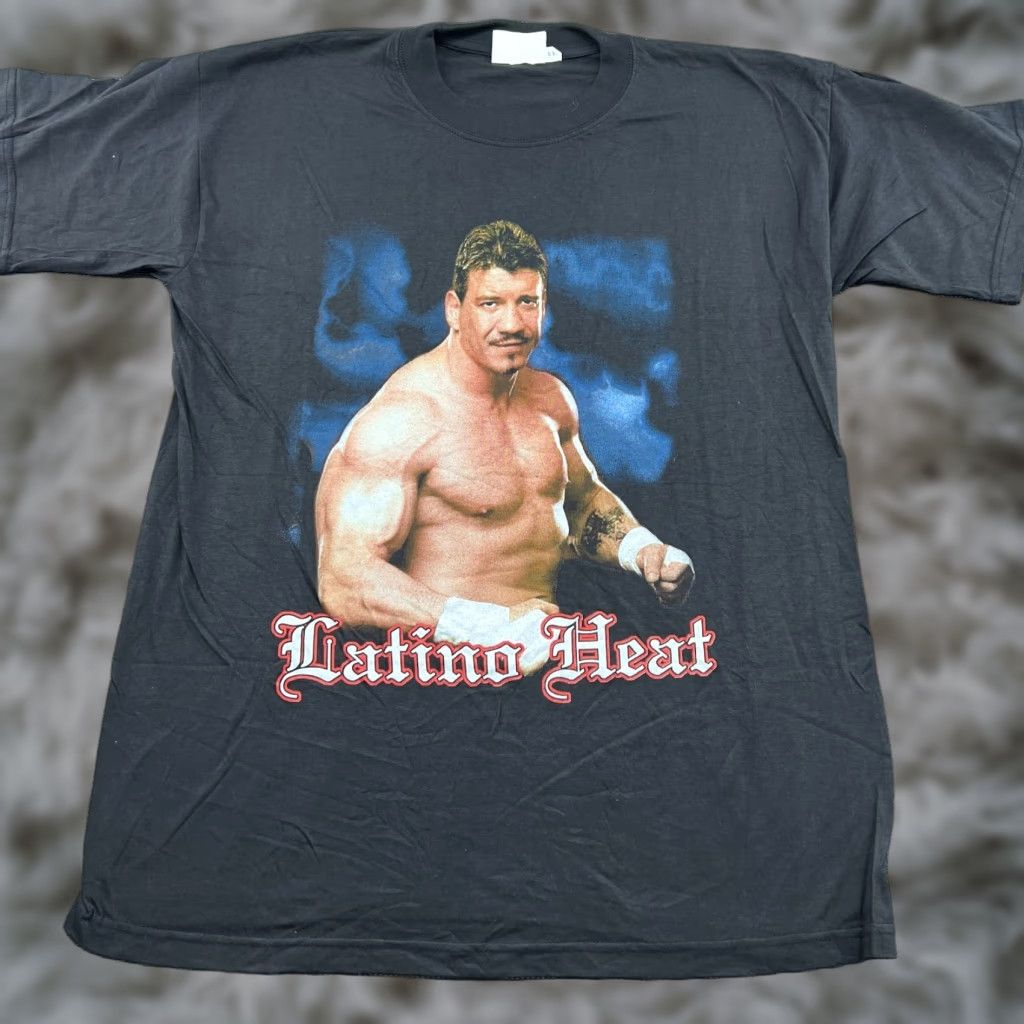 Vintage VINTAGE Eddie Guerrero Latino Heat T-Shirt L Mens Black Cotton Short Sleeve 90s 2000s Wrestling Viva La Raza Size US L / EU 52-54 / 3 - 1 Thumbnail