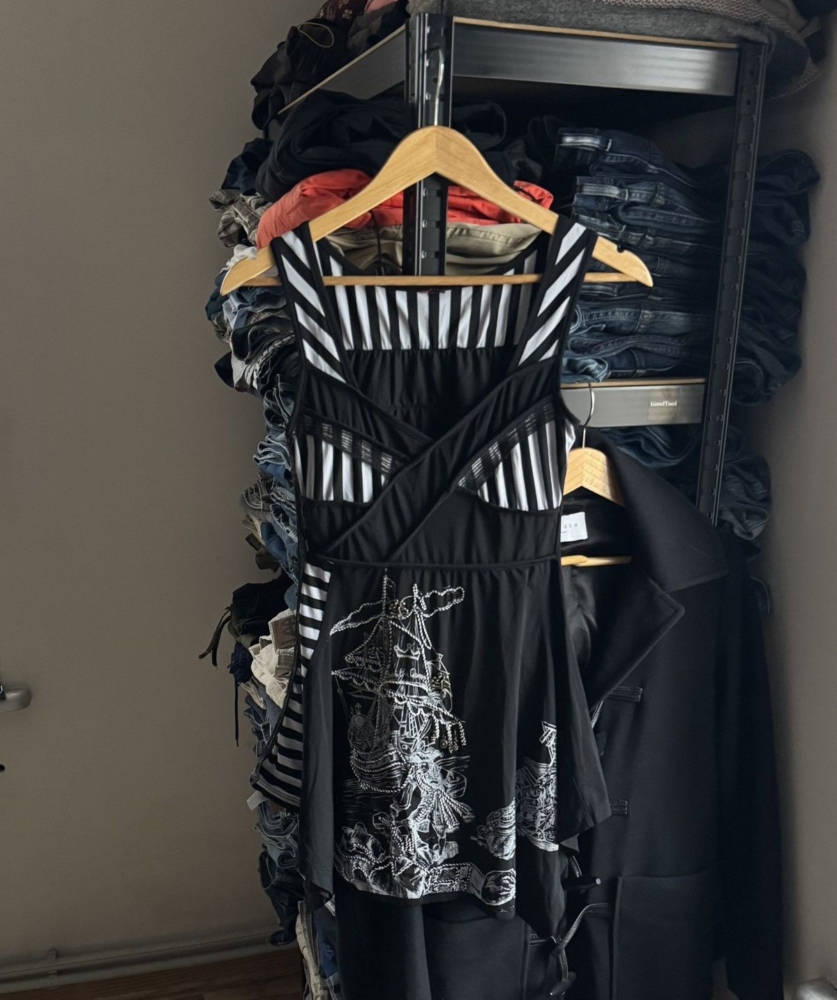 Other Save the queen all printed ship 🛳️ dress 👗 sleeveless Size S / US 4 / IT 40 - 16 Thumbnail