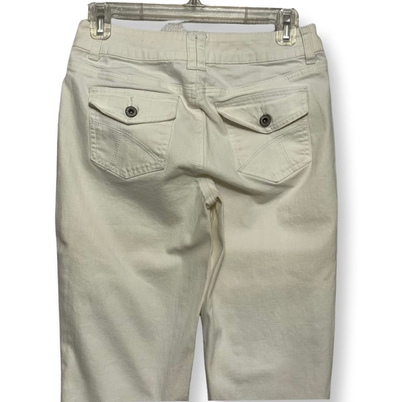Other Vintage St. Johns Bay Capri Jeans White Ankle Zip Denim 6 Size 28" / US 6 / IT 42 - 6 Thumbnail