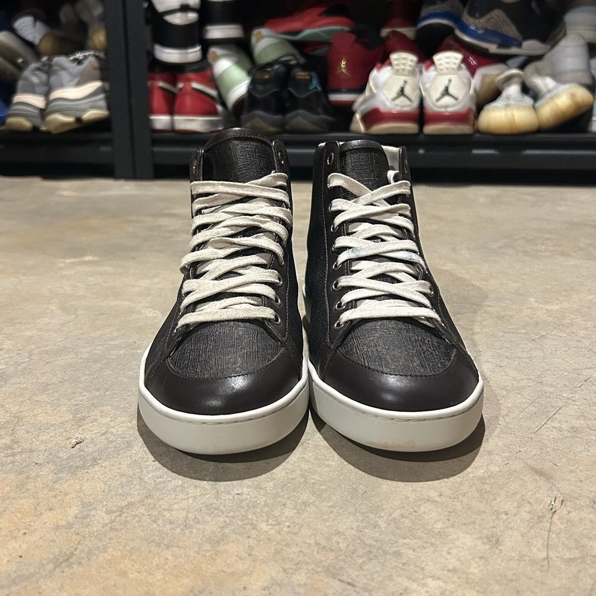 Gucci Gucci GG Supreme Canvas Leather Trim High Top Sneakers US 7 Size US 7 / EU 40 - 5 Thumbnail