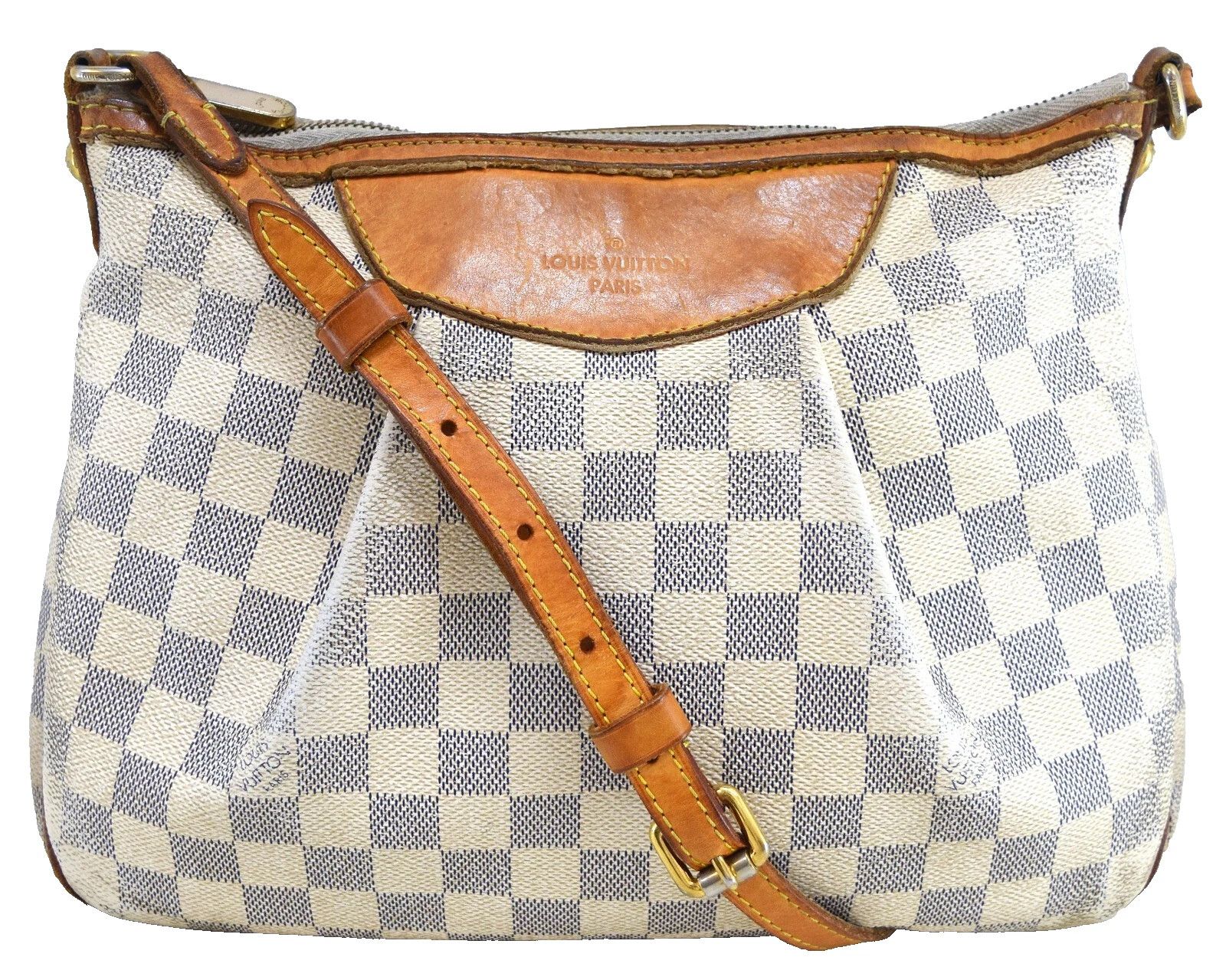 Louis Vuitton Louis Vuitton Siracusa PM Crossbody Bag Azur Canvas N41113 Size ONE SIZE - 1 Thumbnail