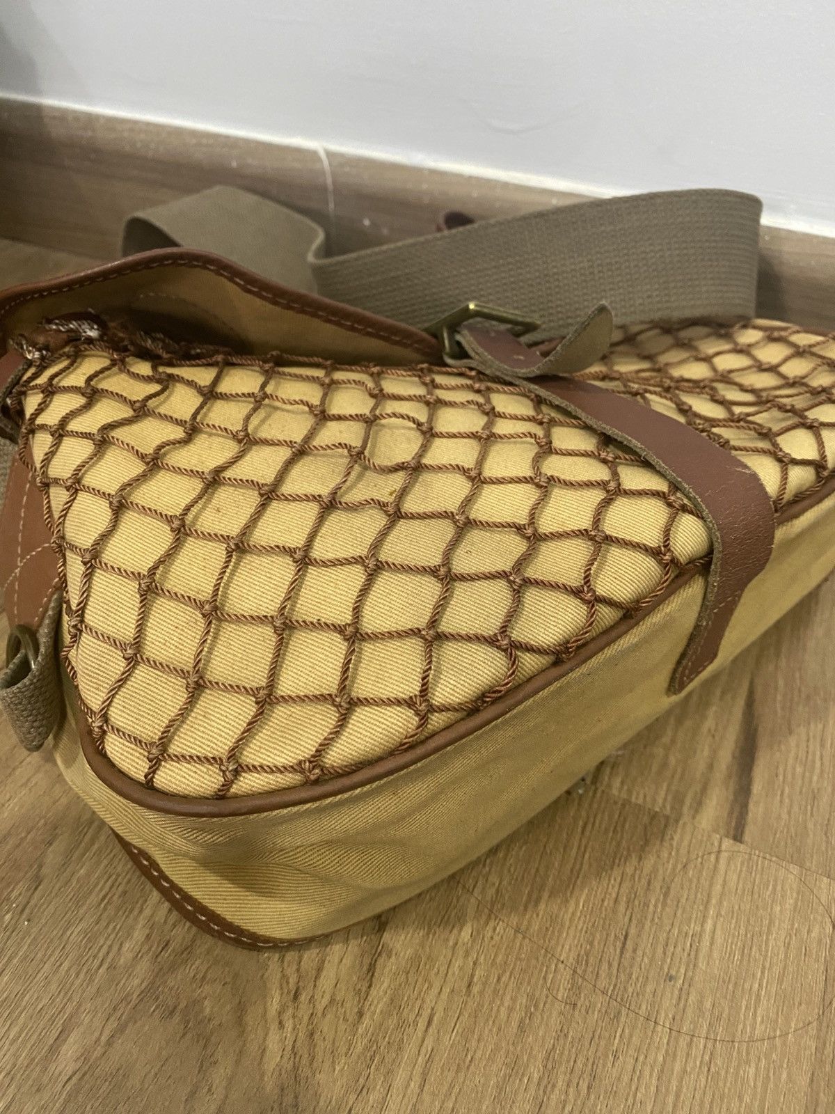 Barbour × Vintage Vintage 90s Barbour England canvas fishing bag Size ONE SIZE - 6 Thumbnail