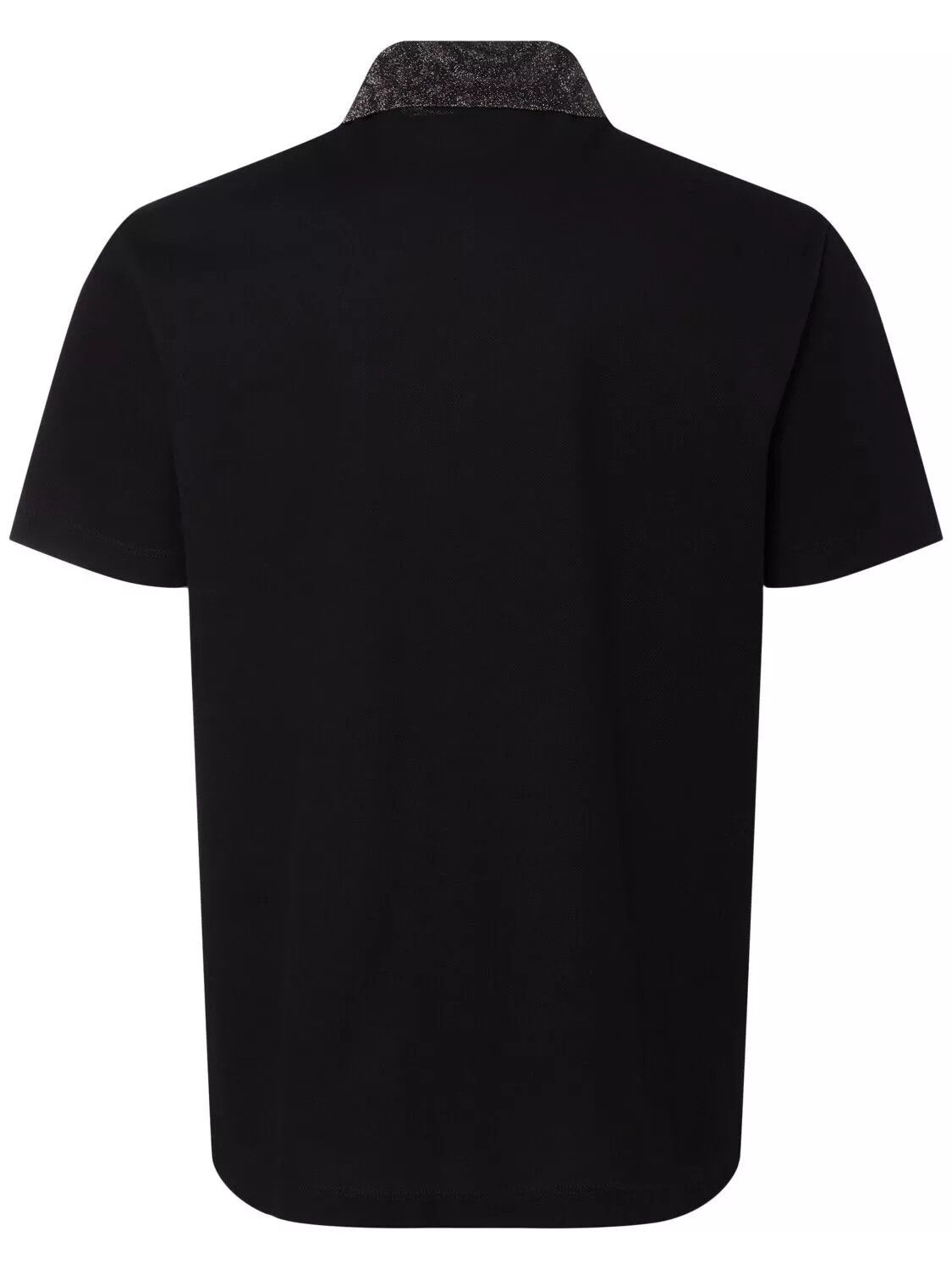 Versace VERSACE Barocco Black Pique Polo Shirt New Authentic Size US M / EU 48-50 / 2 - 2 Thumbnail