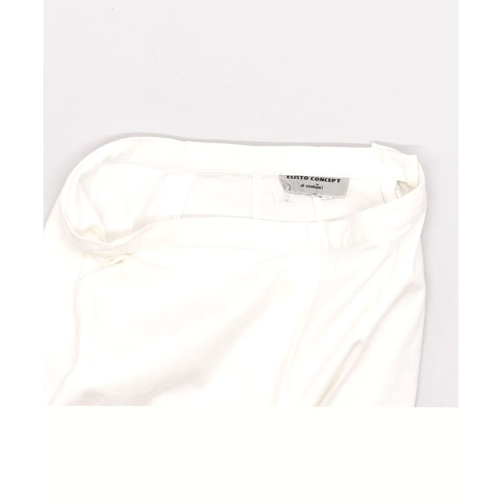 Vintage CONBIPEL Womens Straight Casual Trousers White W28 L26 Size 28" / US 6 / IT 42 - 3 Thumbnail