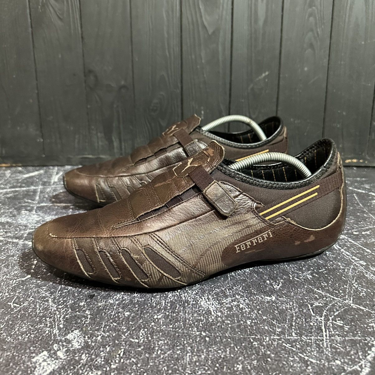 Puma Vintage Puma Ferrari Leather Sneakers Size 11.5us 45eu29.5cm Size US 11.5 / EU 44-45 - 4 Thumbnail