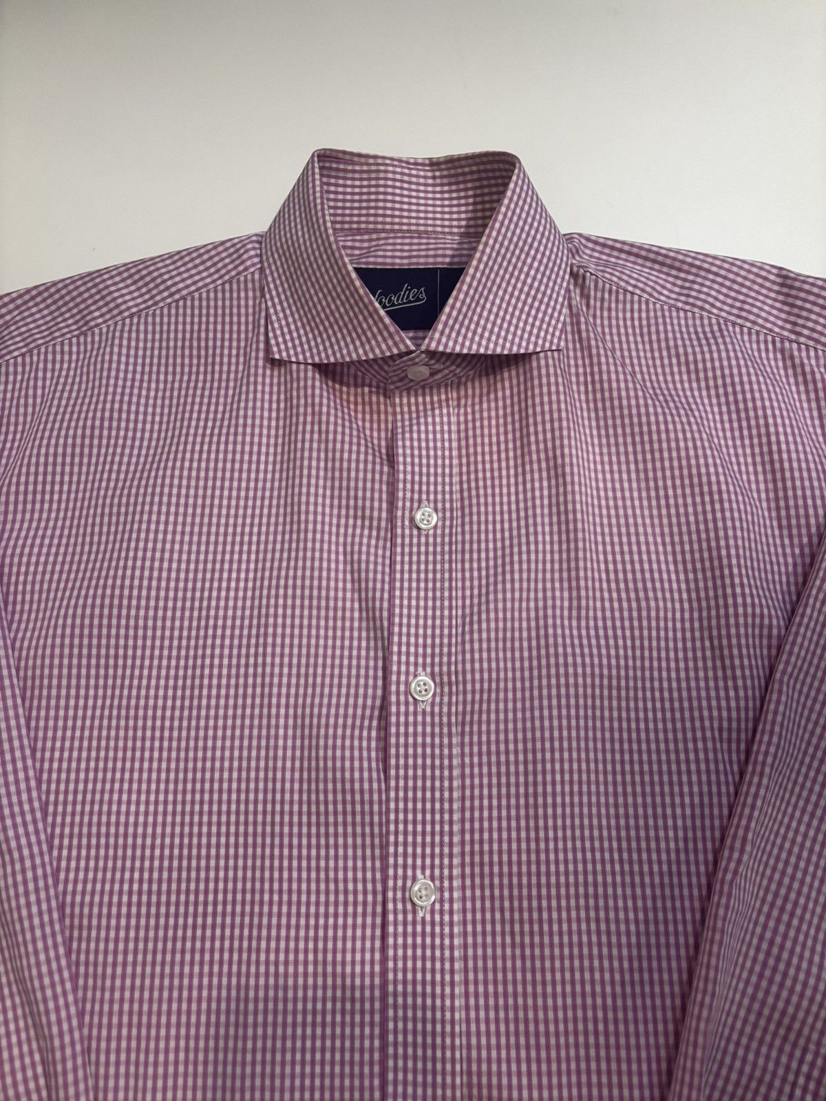 Other Pink checked dress Shirt.mt2707 Size US S / EU 44-46 / 1 - 2 Thumbnail