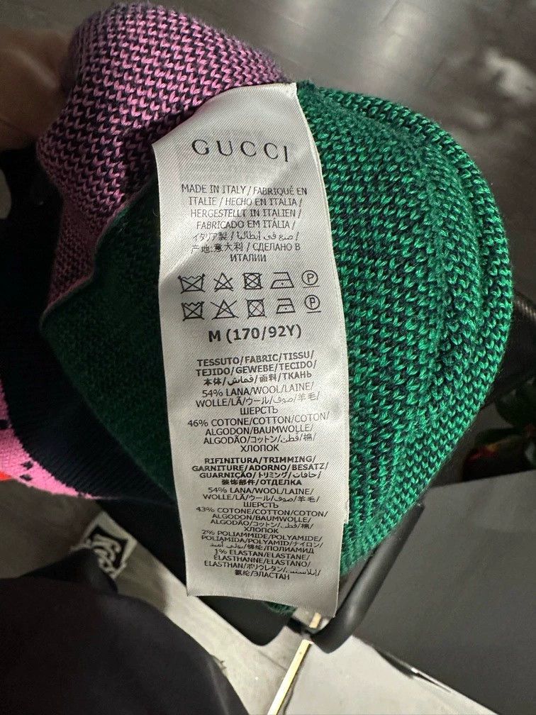 Gucci Gucci Double G full-print colour-blocked wool cardigan coa Size M / US 6-8 / IT 42-44 - 7 Thumbnail