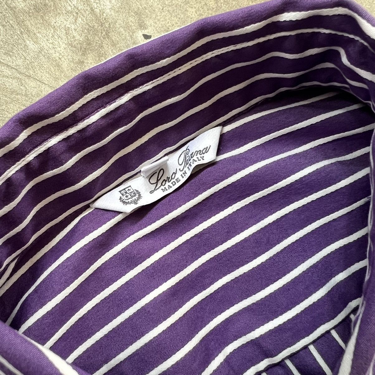 Loro Piana Loro Piana Purple Stripe Long Sleeve Button up Shirt Size S / US 4 / IT 40 - 5 Thumbnail