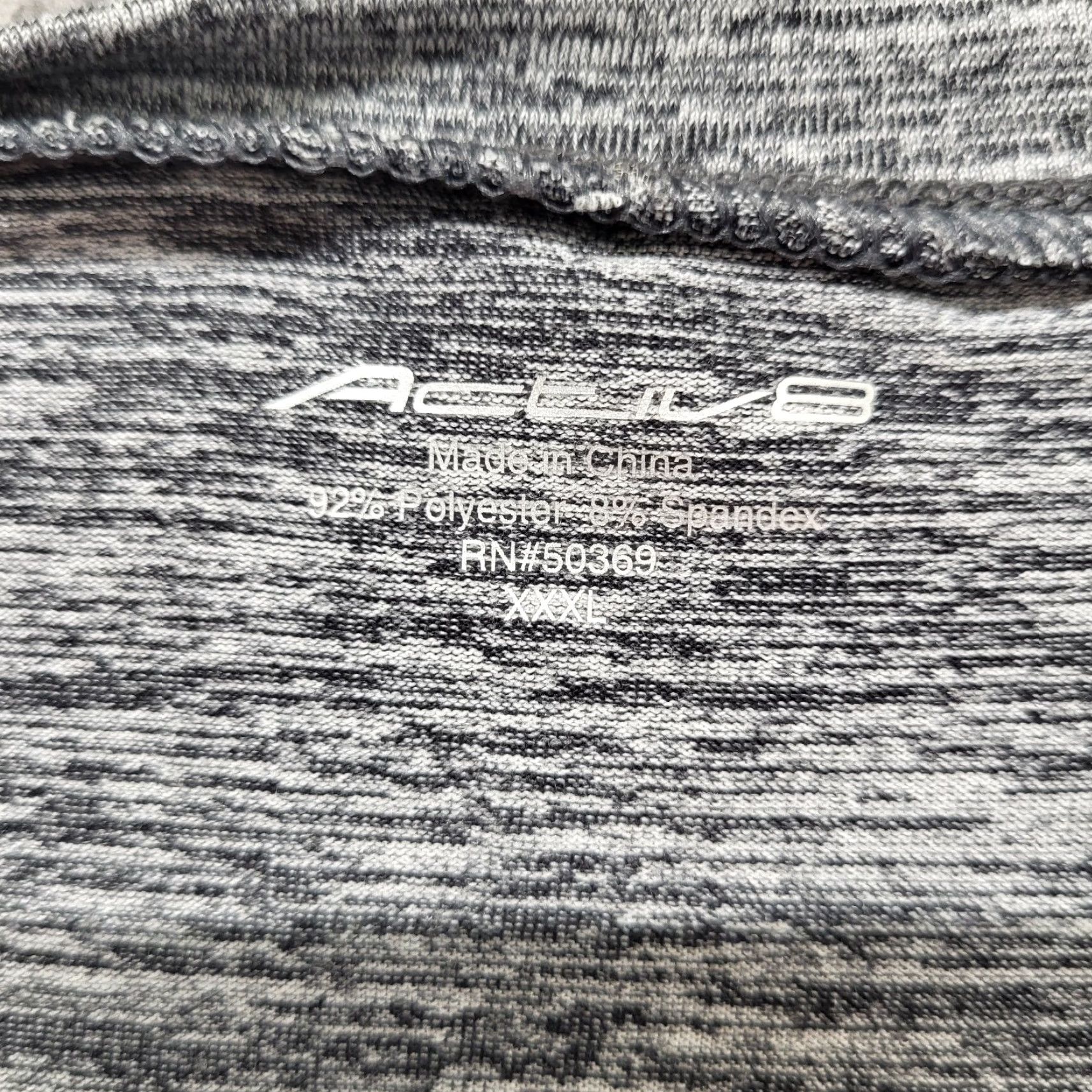 Vintage Activ8 Shirt Women XXL Gray Heathered V-Neck Short Sleeve Athletic Top Shirt Size XXL / US 16-18 / IT 52-54 - 4 Thumbnail
