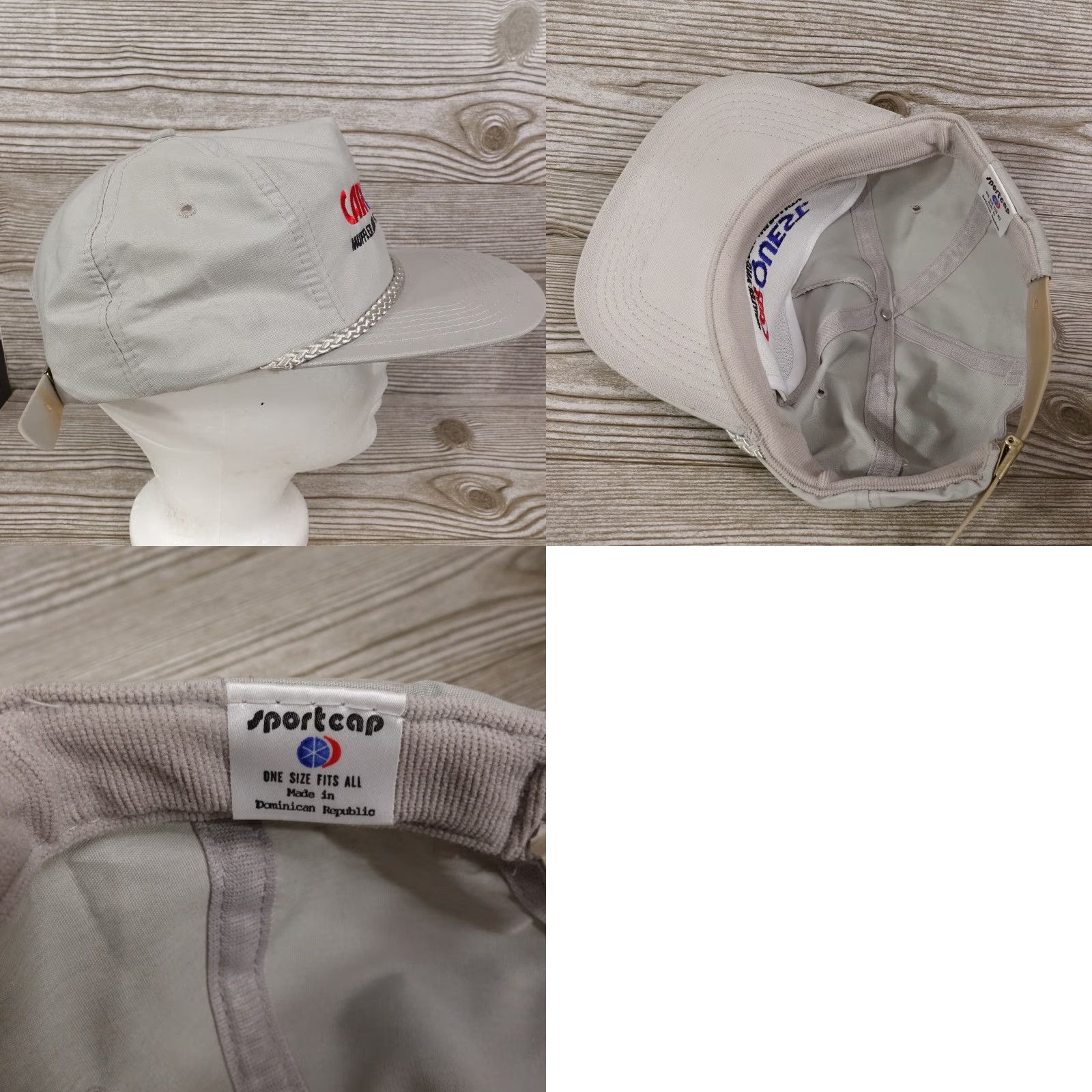 Quest VINTAGE Car Quest Miffler & Pipe Warranty Logo Rope Braid Strapback Hat Cap Trucker Adjustable Gray Unisex Adult Cap Mens Womens Teens 90s Event? Size ONE SIZE - 8 Thumbnail