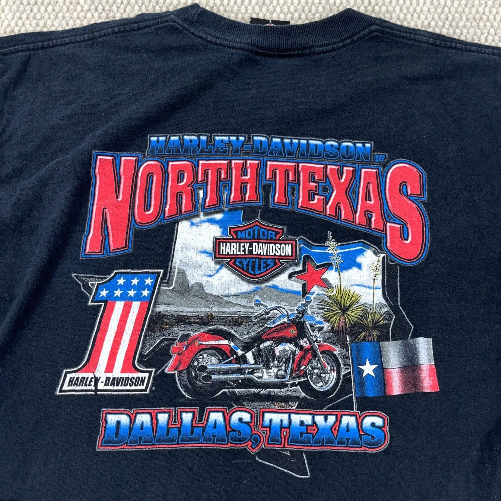 Harley Davidson VINTAGE Harley Davidson T-Shirt Men Large Black 80s Motorcycle Logo Made in USA Size US L / EU 52-54 / 3 - 3 Thumbnail