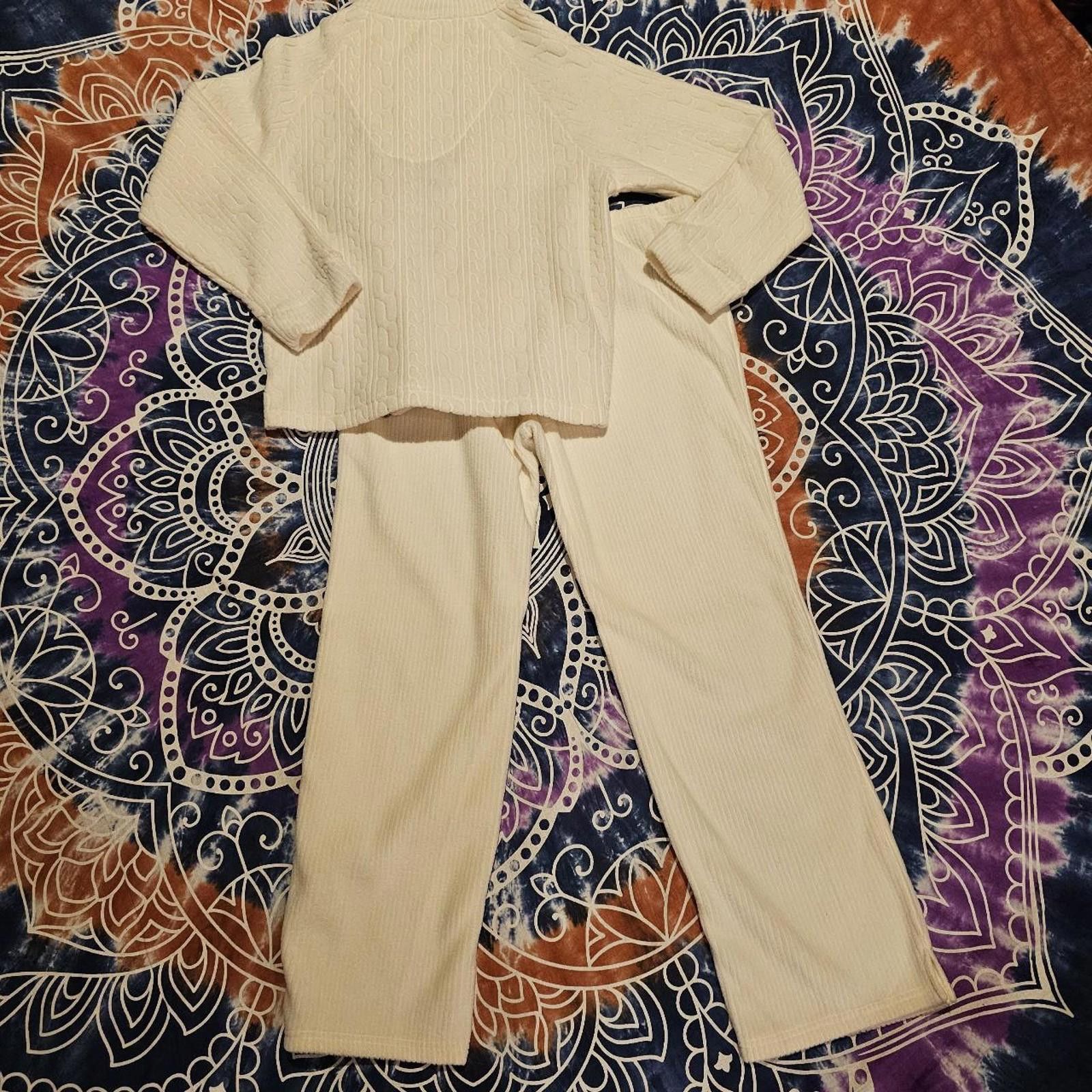 Designer JK Attire Women's Cream Jumpsuit Size 32" / US 10 / IT 46 - 5 Thumbnail