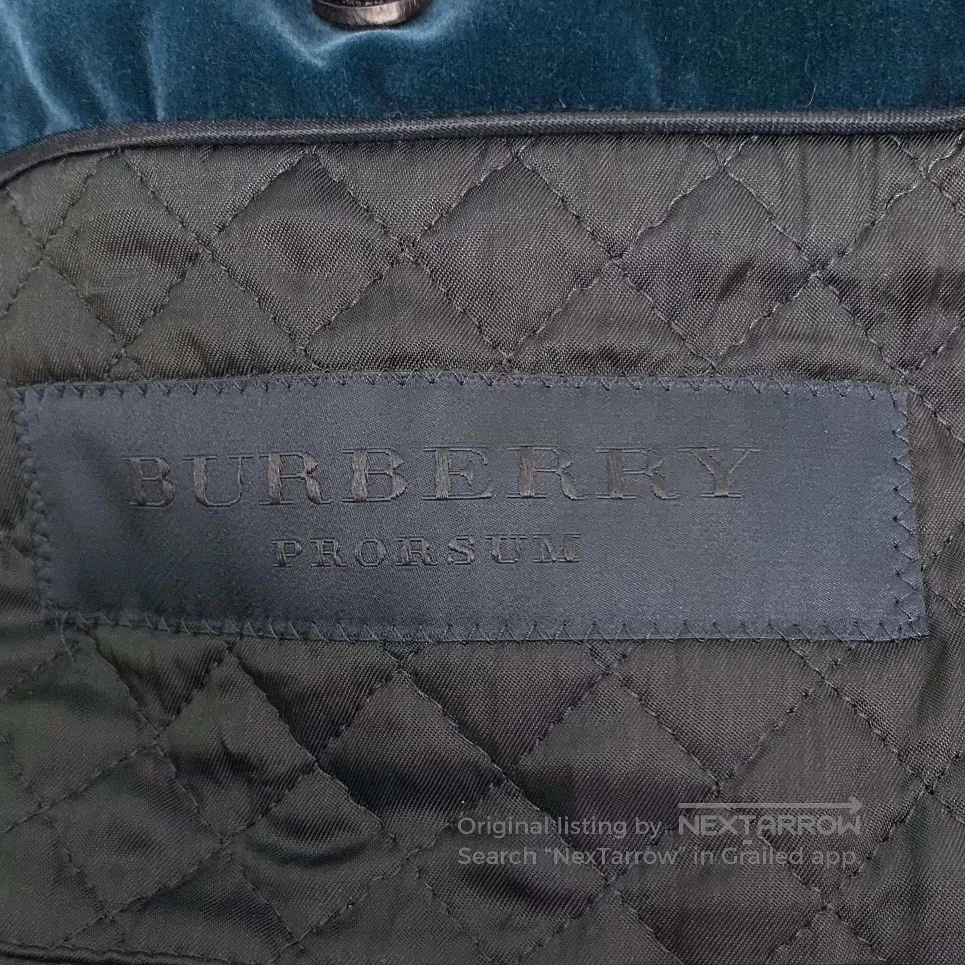 Burberry Prorsum Burberry Prorsum Blue Cotton Suede Lapel Blazer. Size US M / EU 48-50 / 2 - 5 Thumbnail