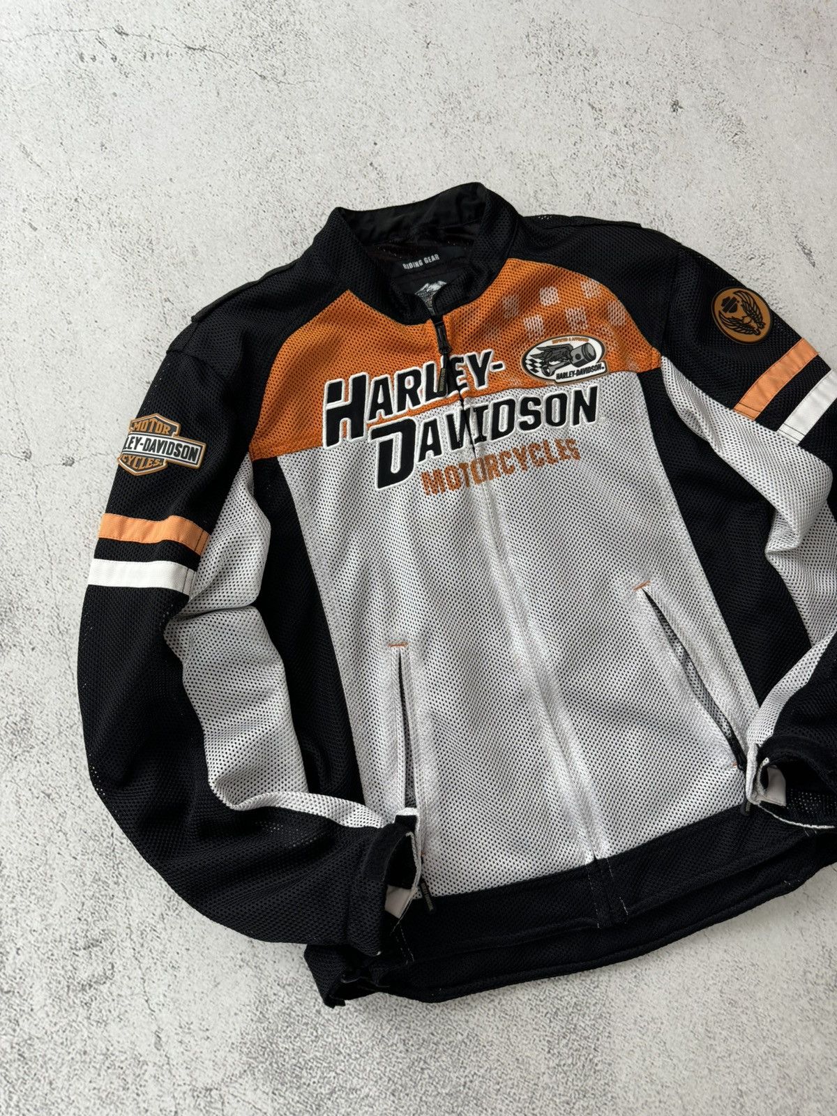 Harley Davidson × Marlboro Harley Davidson HD Vintage Riding Gear Bike Bomber Jacket Size US M / EU 48-50 / 2 - 3 Thumbnail