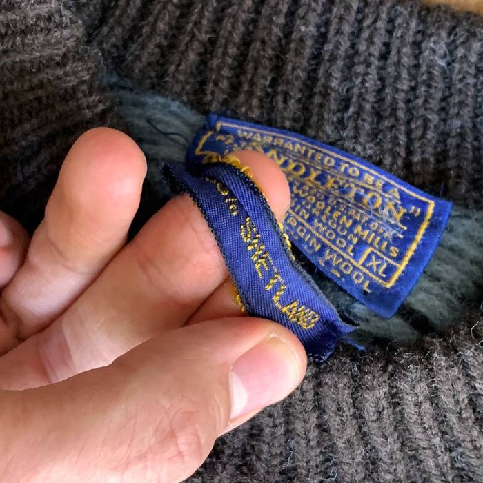 Pendleton 1970s Pendleton Wool Fair Isle Sweater Grailed