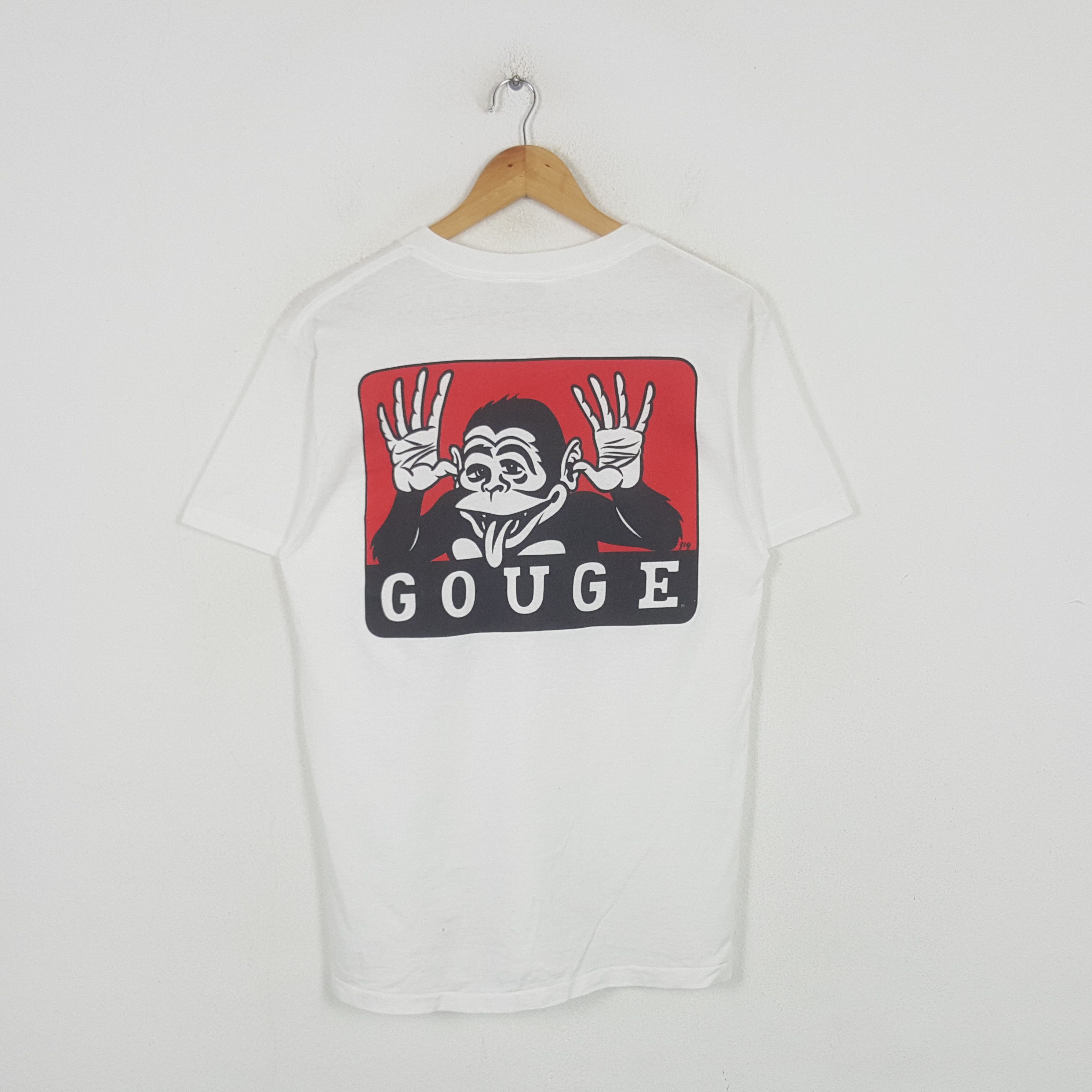 Vintage Vintage Gouge American Skate Style Tshirt RR3 Size US S / EU 44-46 / 1 - 1 Thumbnail