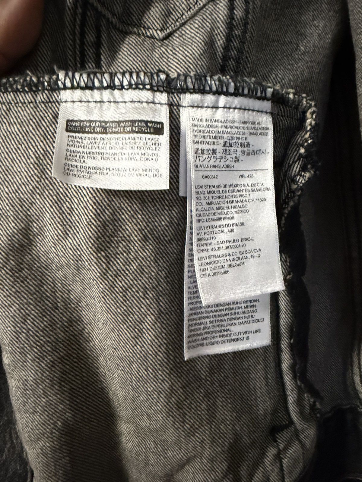 Levi's Levis relaxed fit trucker jacket in black charcoal Size US S / EU 44-46 / 1 - 5 Thumbnail