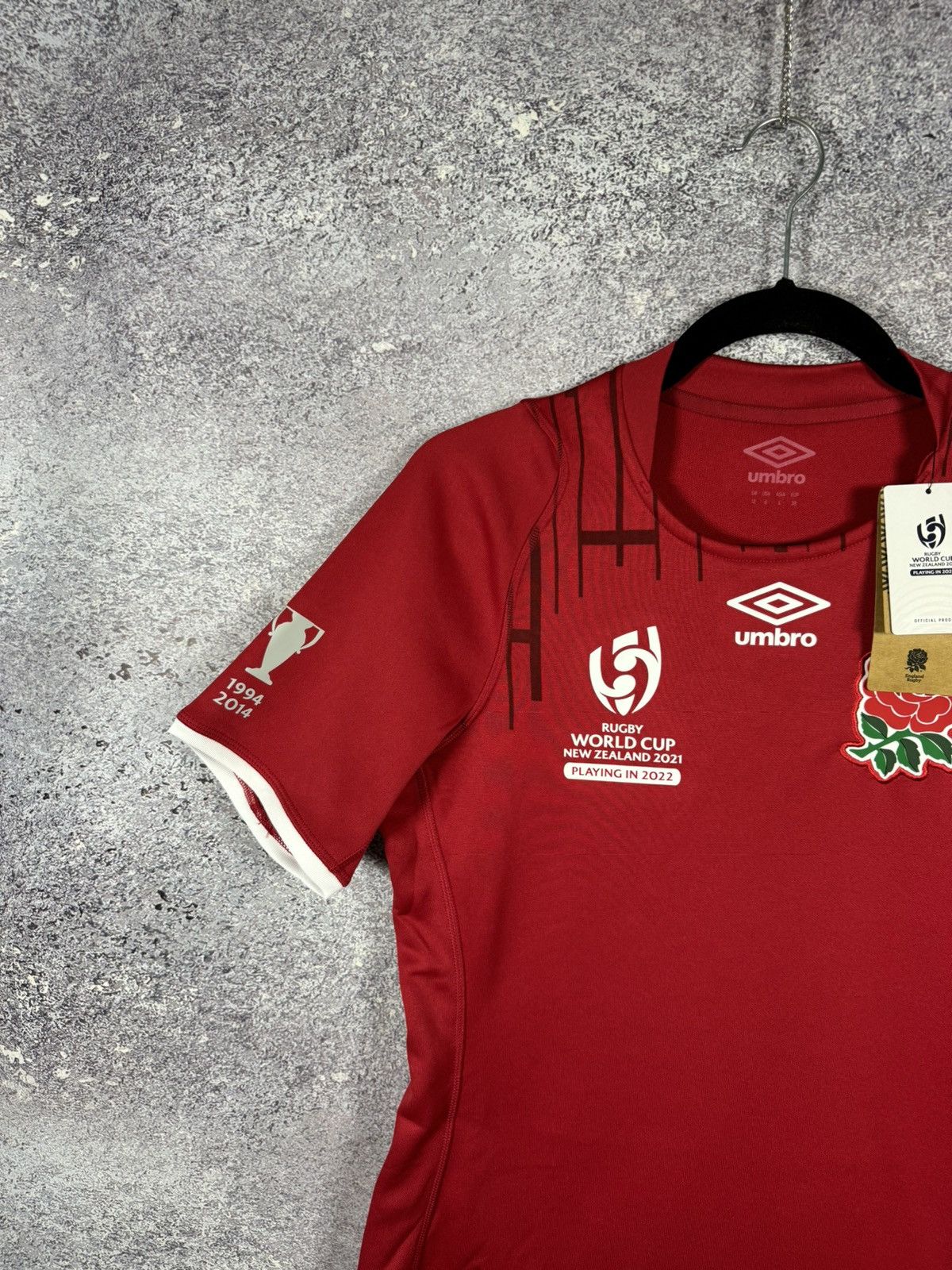 Umbro × Vintage England Rugby Jersey Women's (Size UK12) Umbro Alt World Cup Size US S / EU 44-46 / 1 - 3 Thumbnail