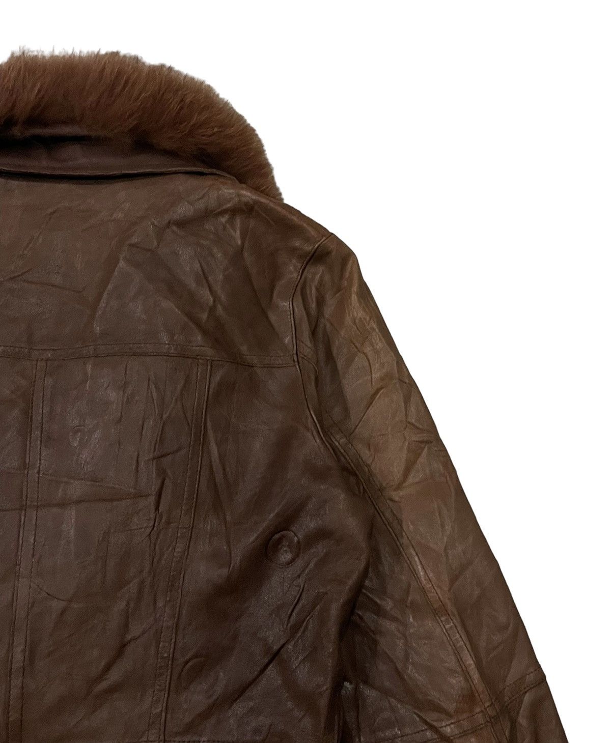 Leather Vintage Patrick Cox Wannabe Mink Fur Sheep leather Jacket Size S / US 4 / IT 40 - 11 Thumbnail