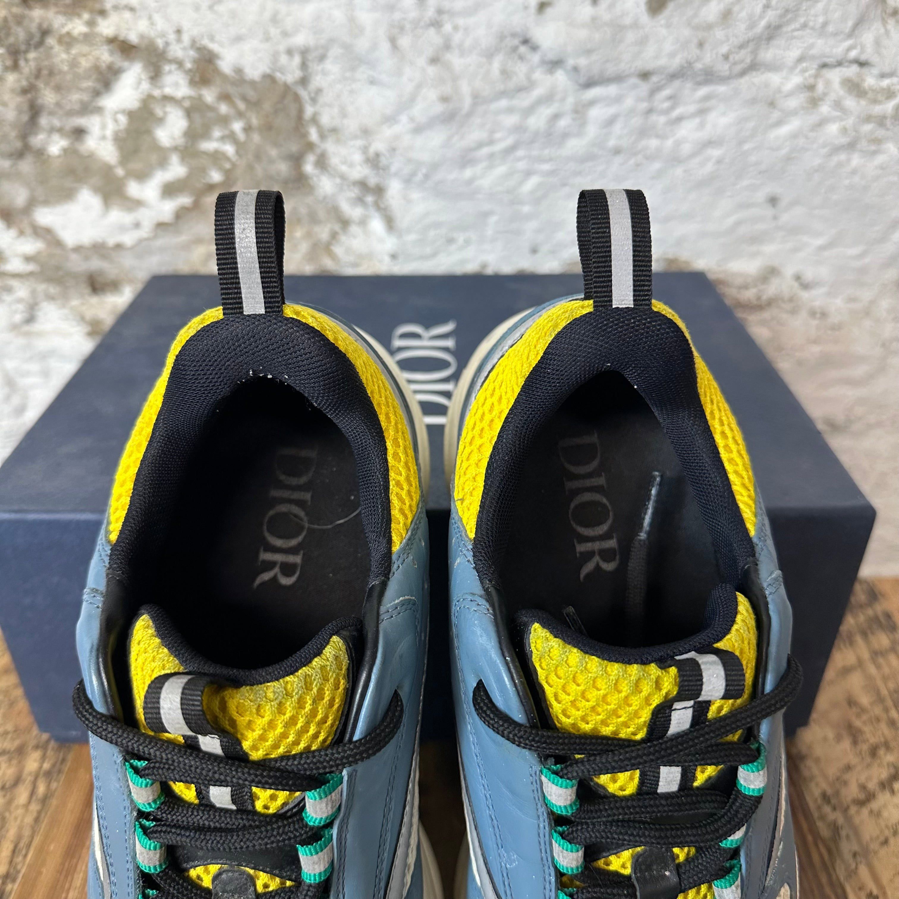 Dior Dior B22 Blue Yellow White Sneaker Sz 8 (41) Size US 8 / EU 41 - 4 Thumbnail