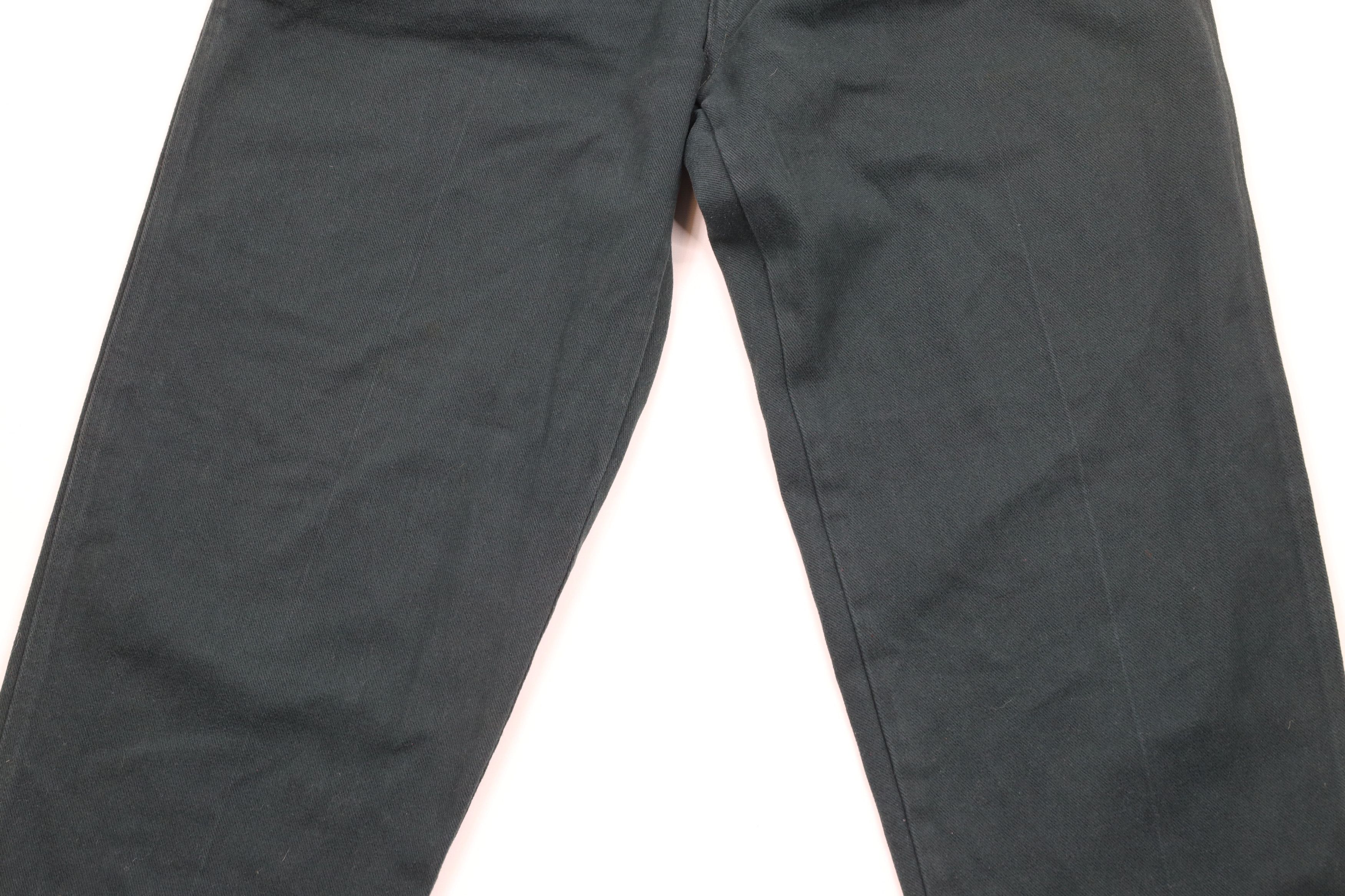 Cross Colours × Vintage Vintage 90s Cross Colours Cuff Pleated Denim Jeans Green Size US 30 / EU 46 - 4 Thumbnail