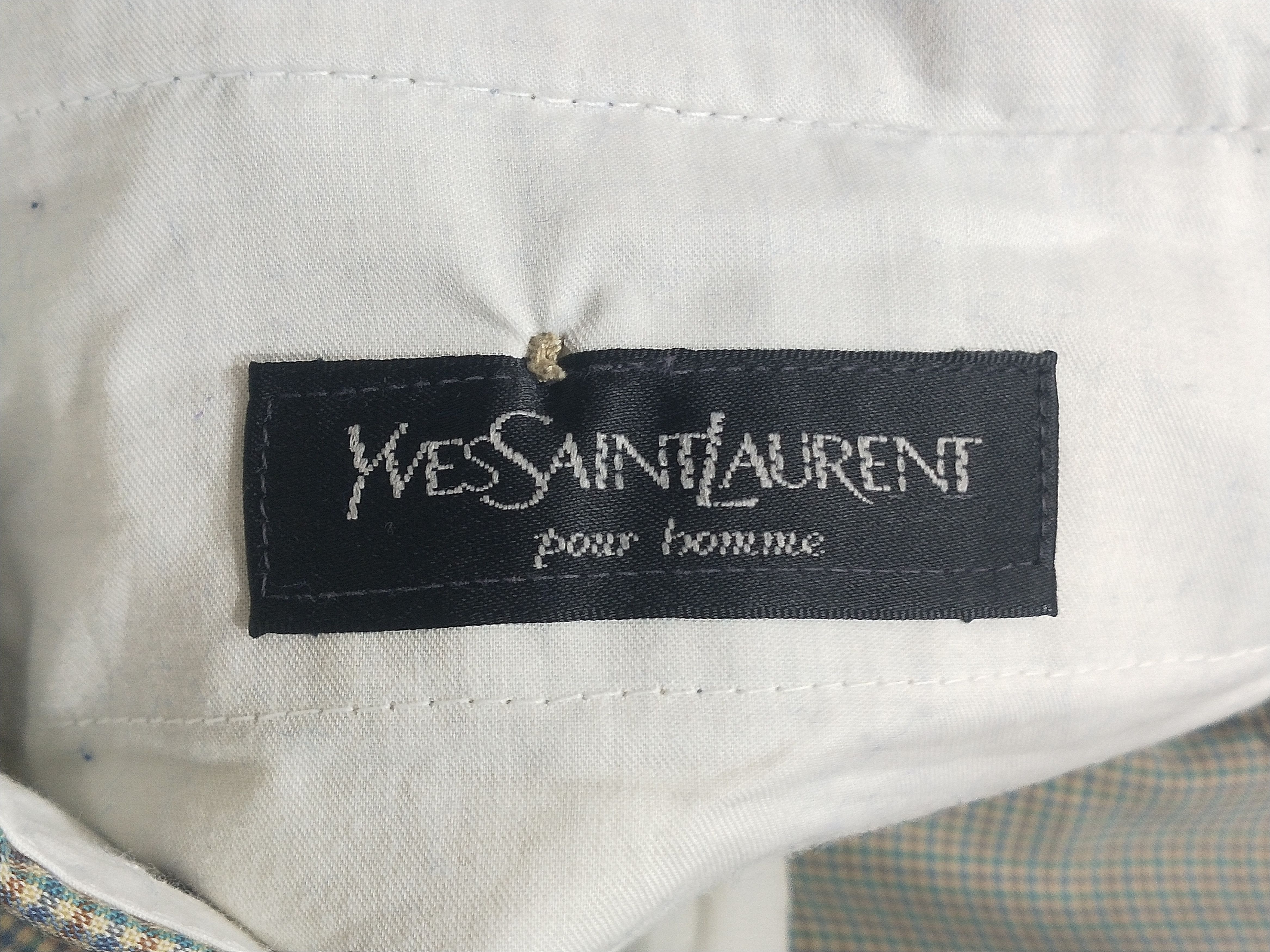 Yves Saint Laurent YSL Yves Saint Laurent Pour Homme Vintage Tartan Pants Size US 30 / EU 46 - 9 Thumbnail