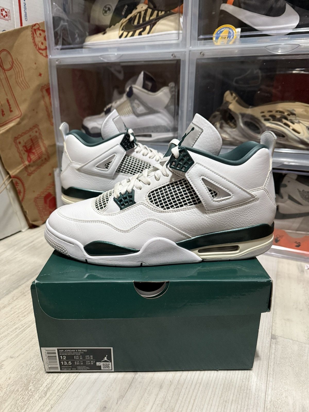 Jordan Brand Air Jordan 4 Retro Oxidized Green Size US 12 / EU 45 - 1 Thumbnail