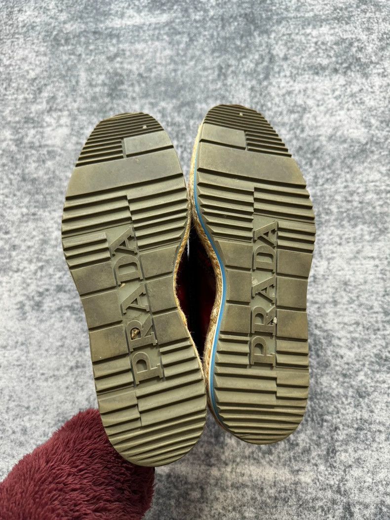 Prada Prada Burgundy Platform Oxford Shoes -2505 Size US 5.5 / EU 38 - 6 Thumbnail