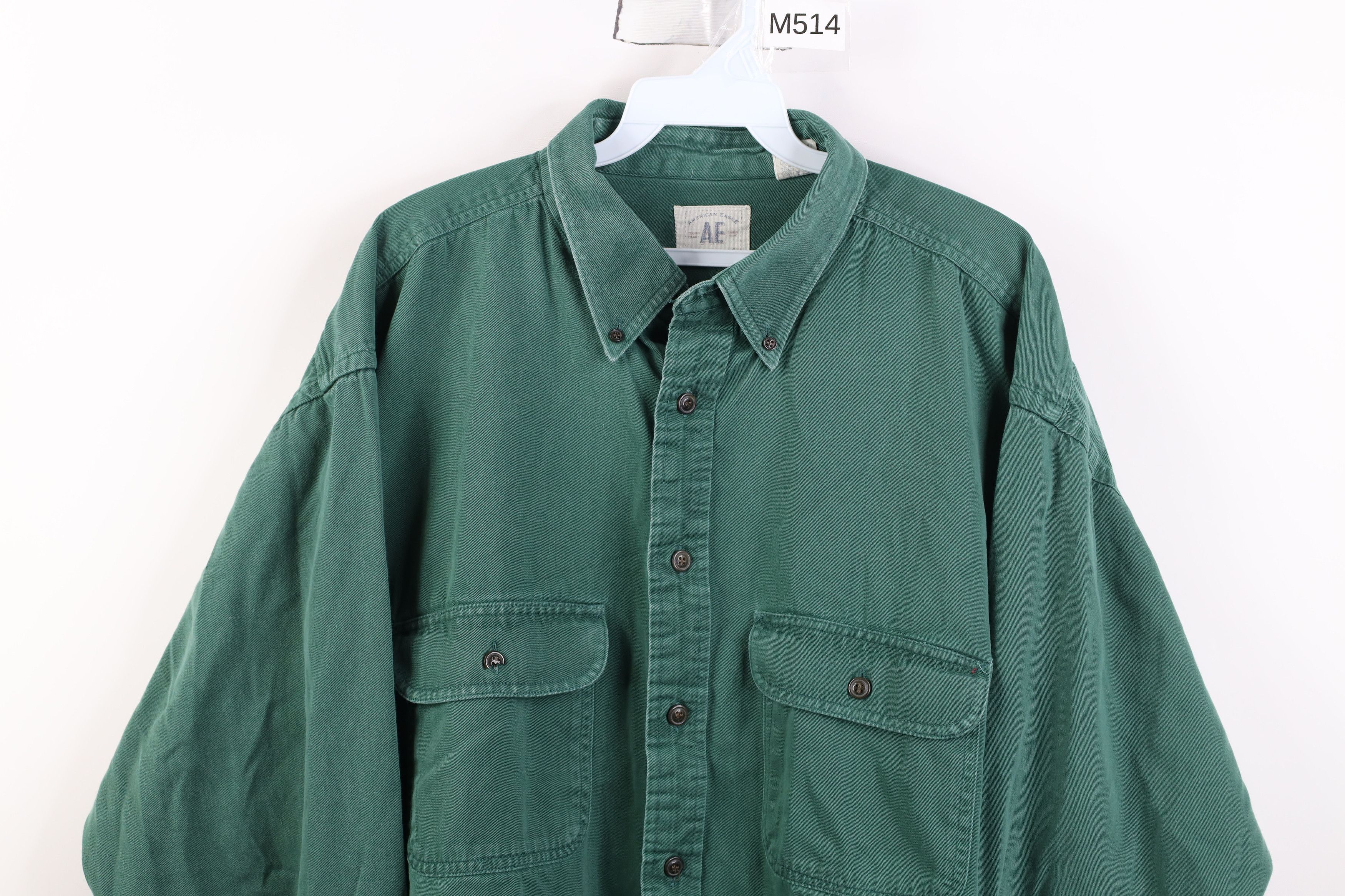 American Eagle Outfitters Vintage 90s American Eagle Outfitters Twill Button Shirt Size US XL / EU 56 / 4 - 2 Thumbnail