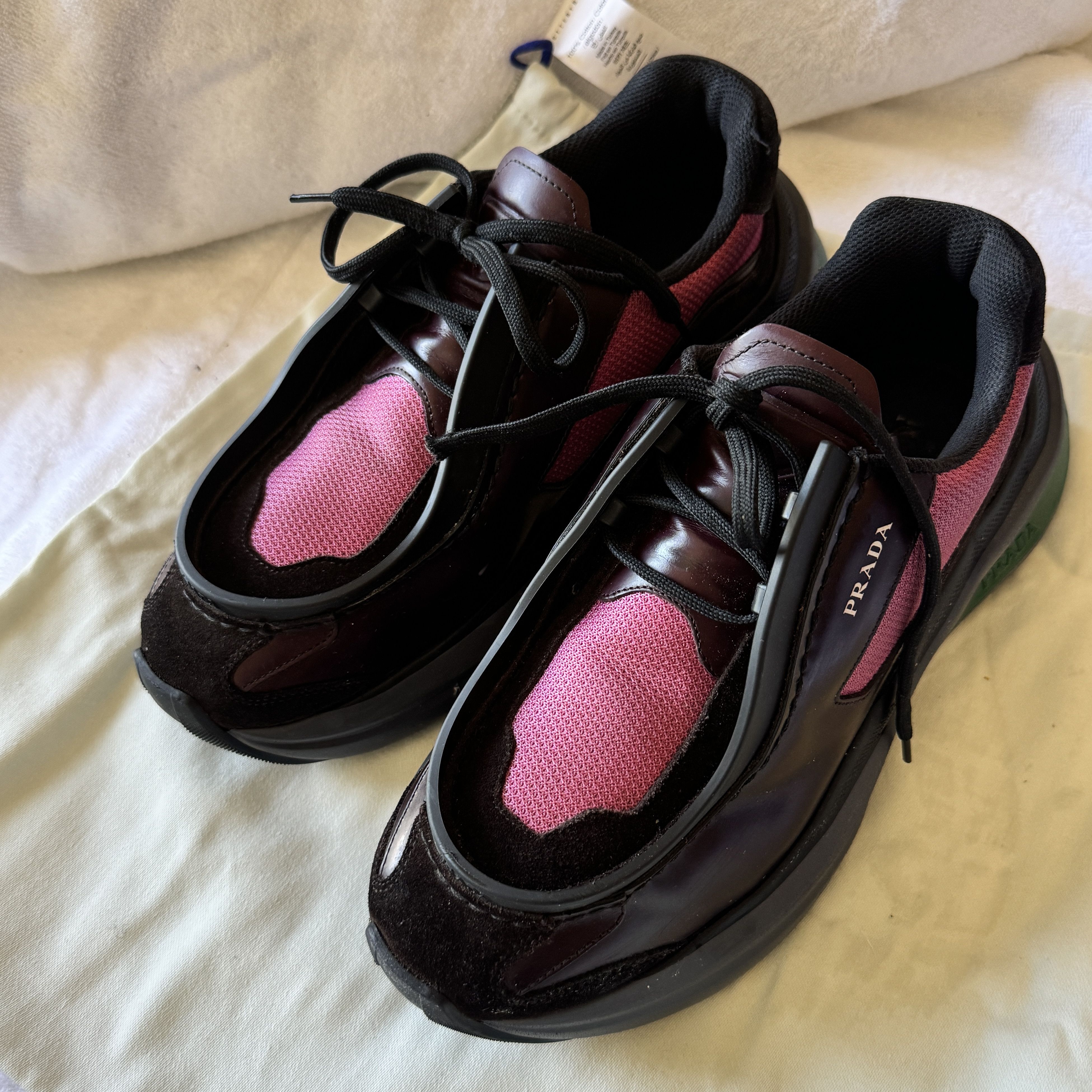 Prada PRADA Systeme Brushed Leather Sneakers very limited Size US 8 / EU 41 - 6 Thumbnail