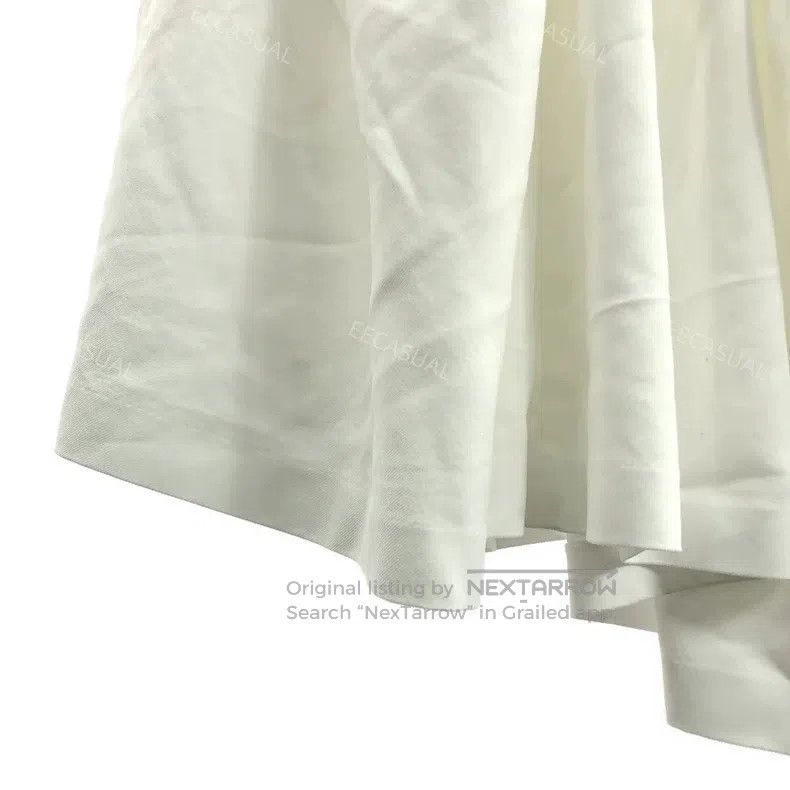Comme des Garcons Comme Des Garcons size S White Asymmetrical Cut Polyester Size 22" - 3 Thumbnail