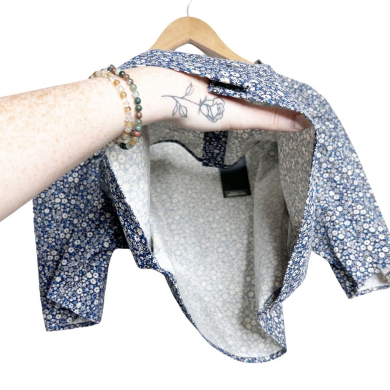 Levi's New with Tags Levi's Women's Joella Floral Crop Blouse Size XXL / US 16-18 / IT 52-54 - 7 Thumbnail