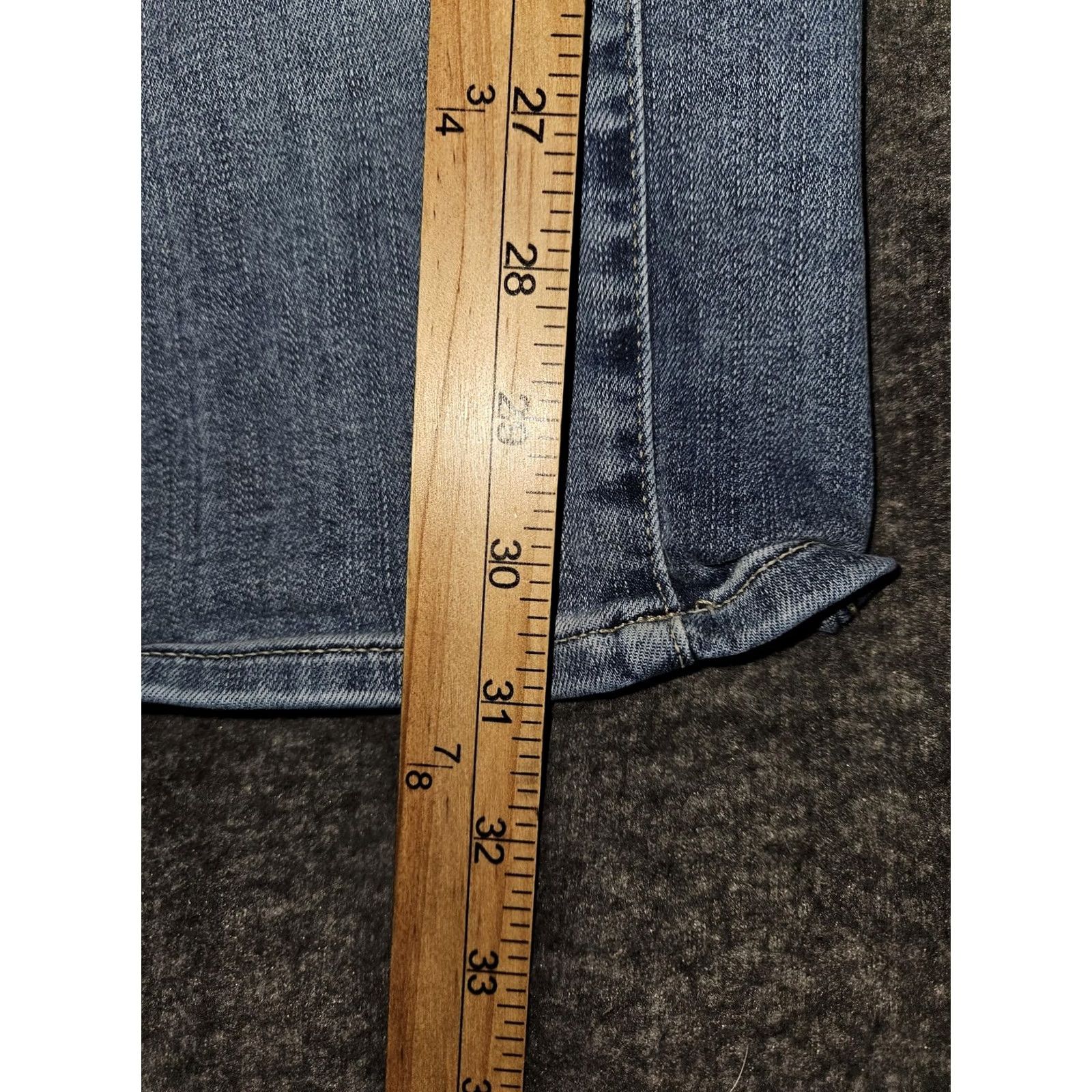 NYDJ NYDJ Jeans Womens 24W Blue Light Wash Marilyn Straight High Rise Stretch Pants Denim Jeans 5-Pocket Size 42" / US 20 - 6 Thumbnail