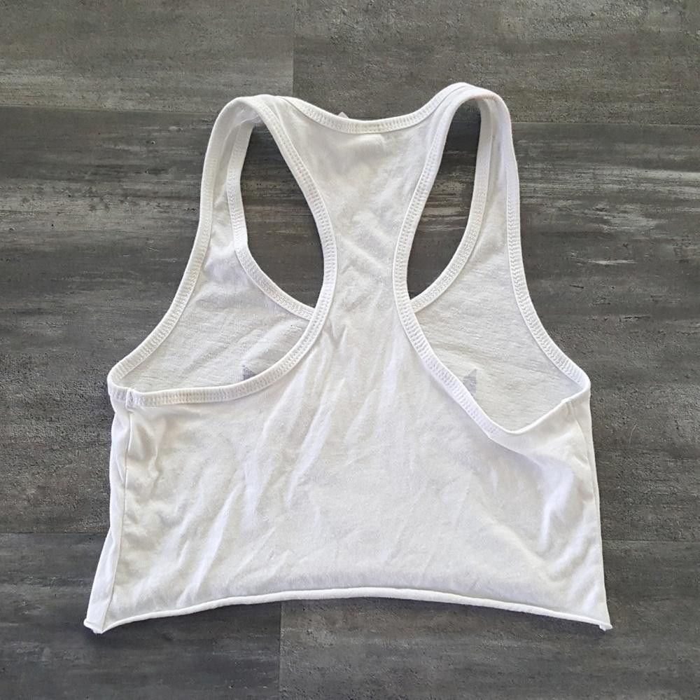 Designer White Knockout Marquee Cropped Tank Size S / US 4 / IT 40 - 2 Thumbnail