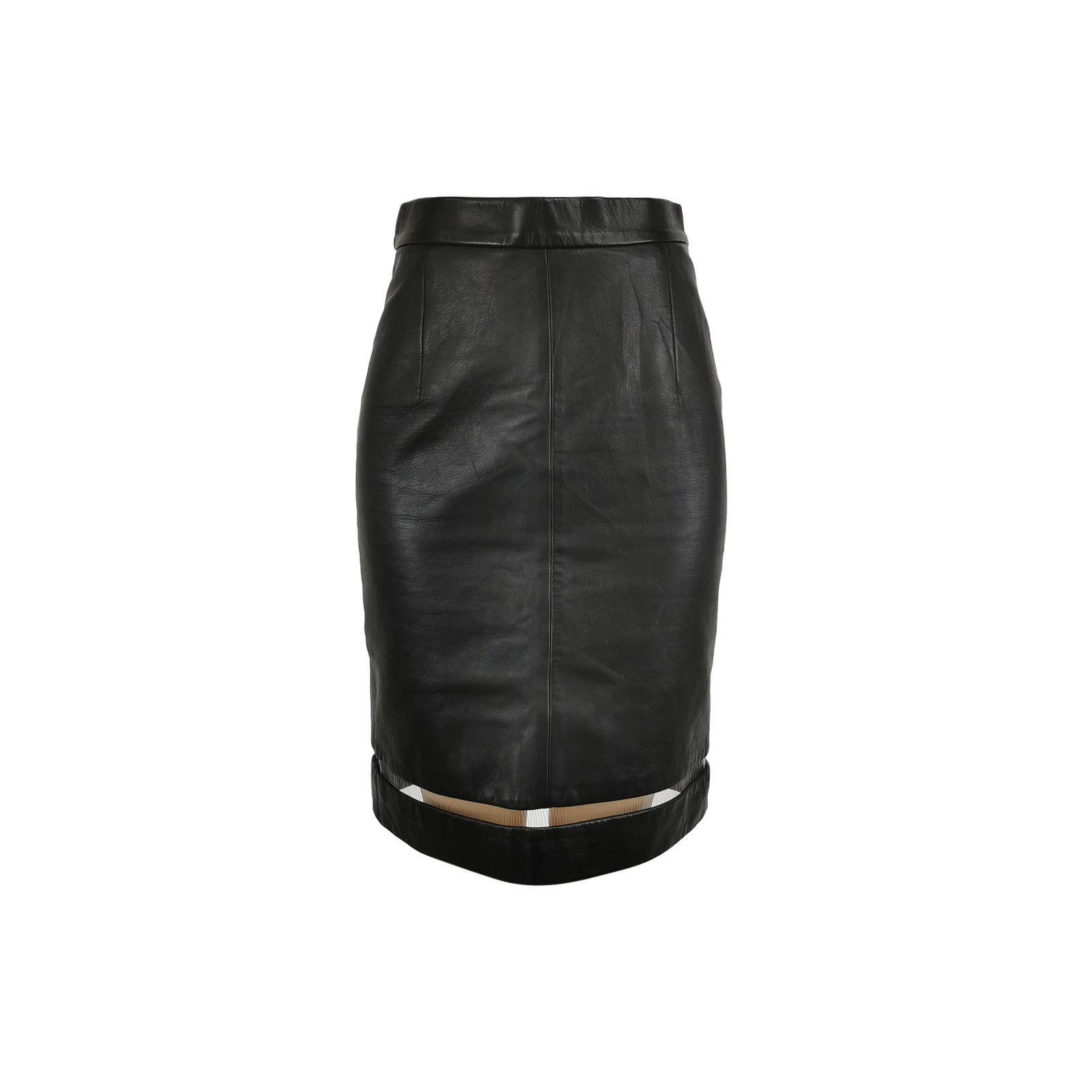 Alexander Wang Alexander Wang Lambskin Cutout Midi Skirt Size 0 Size 25" / US 0 / IT 36 - 1 Thumbnail