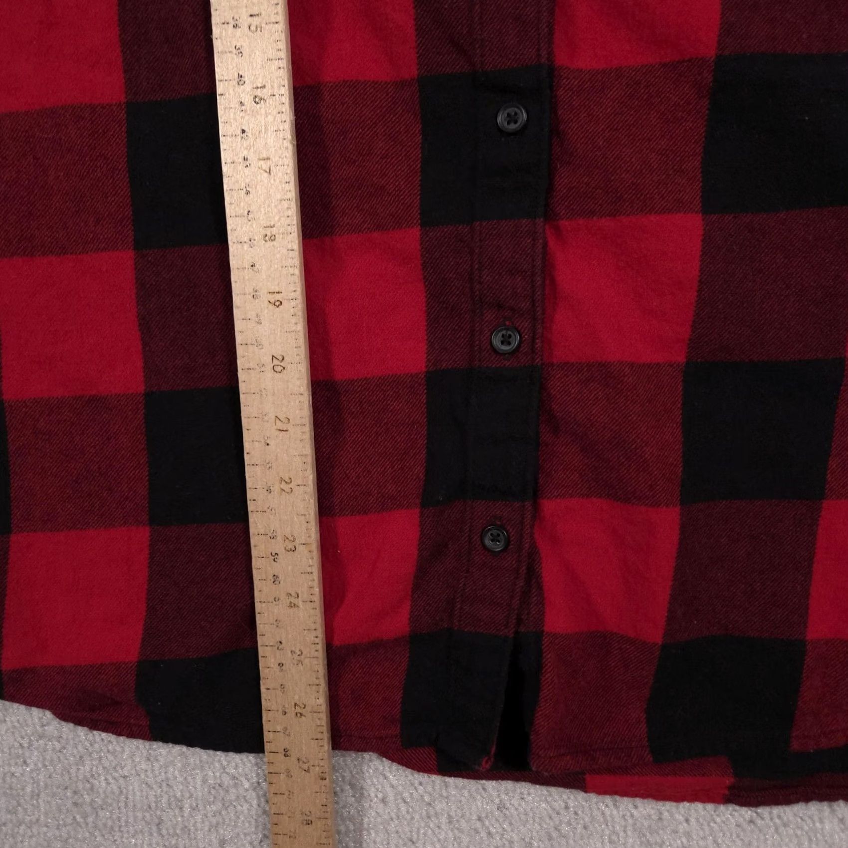 Old Navy VINTAGE Old Navy Shirt Womens 2X Red Black Buffalo Plaid Flannel Boyfriend Button Up Size XXL / US 16-18 / IT 52-54 - 7 Thumbnail