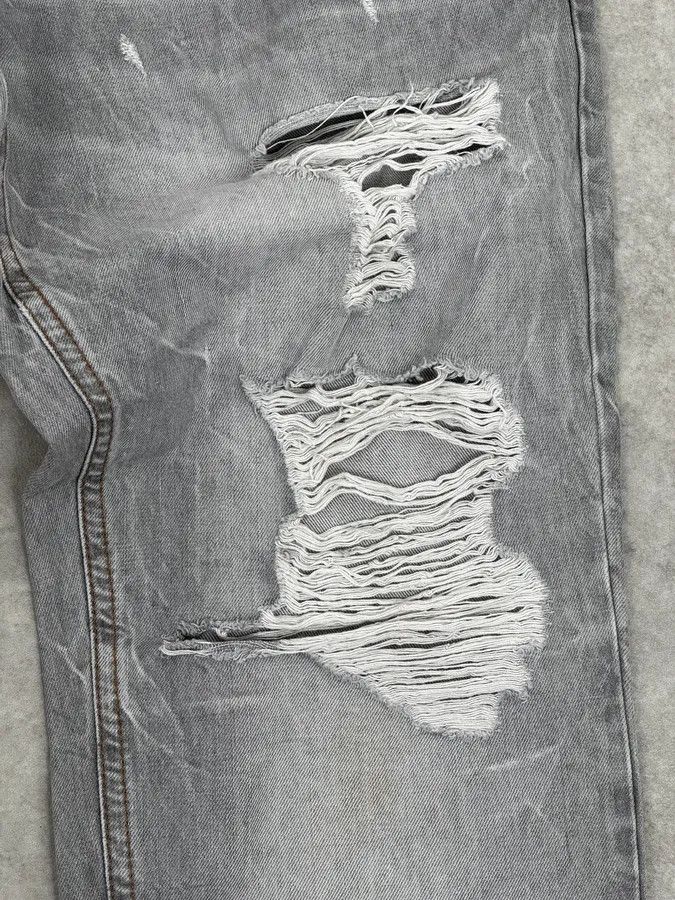 Dolce & Gabbana AW2010 Dolce & Gabbana Distressed Grey Denim Jeans Size 28" / US 6 / IT 42 - 8 Thumbnail